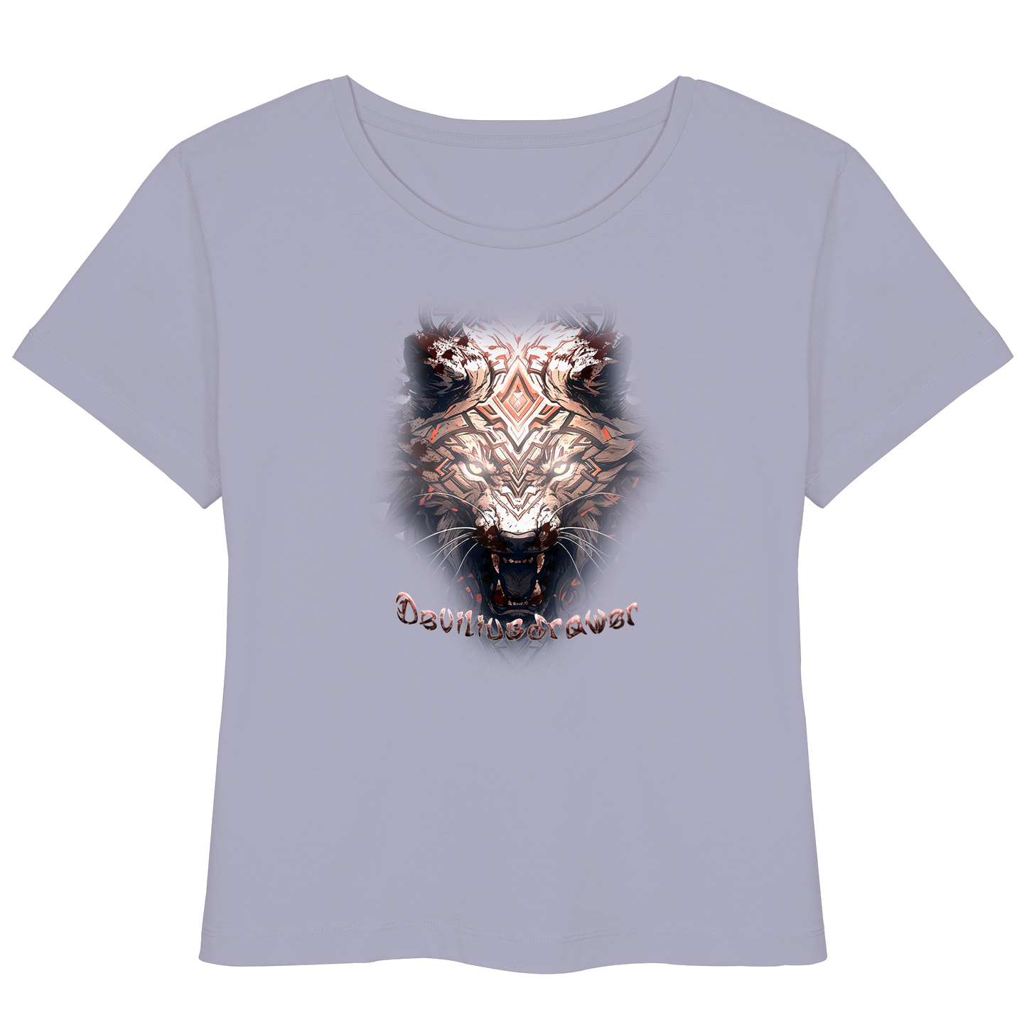 Deviliusdrawer Gold Metal Tiger - Womens Organic Lightweight T-Shirt