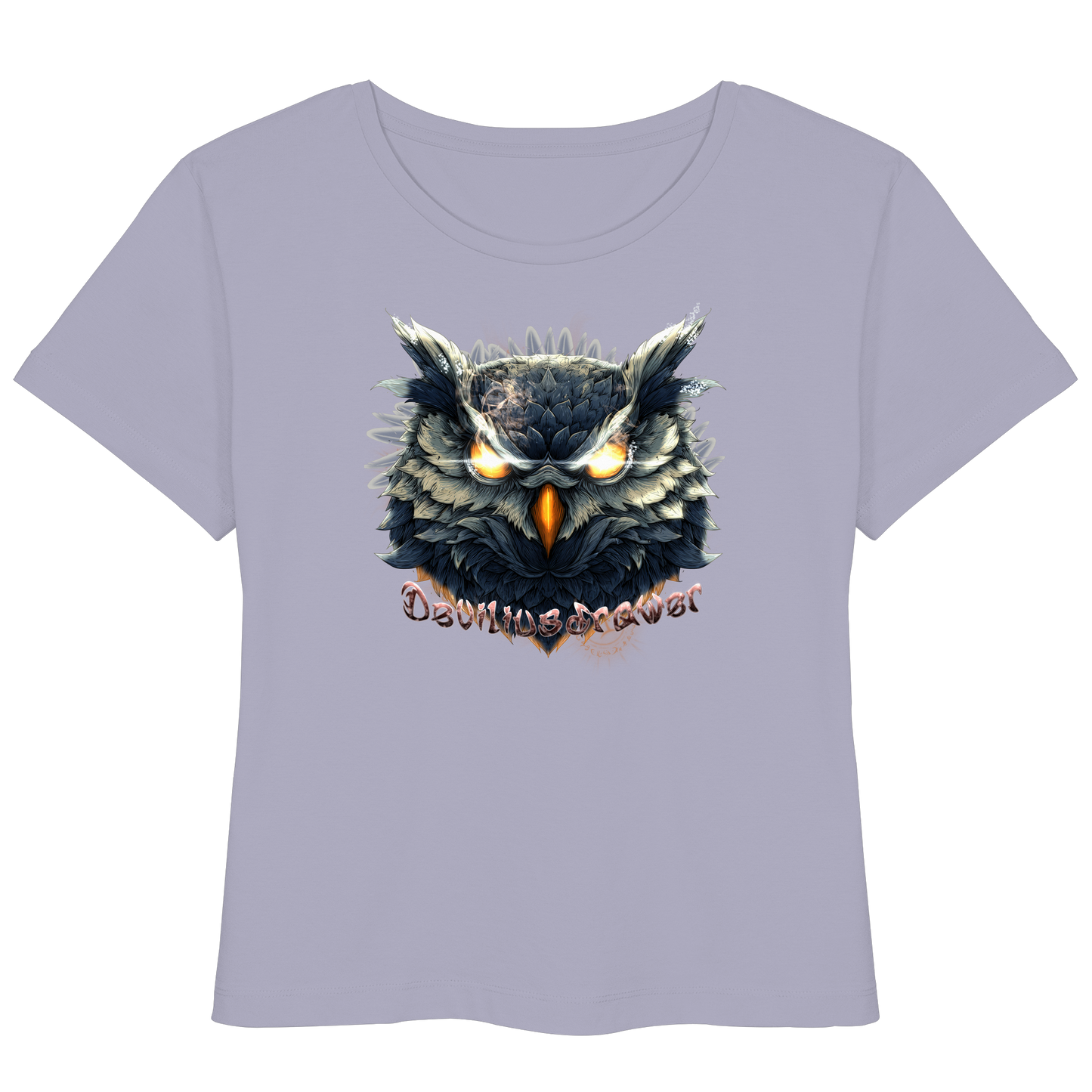 Deviliusdrawer Dark Fire Owl - Womens Organic Lightweight T-Shirt