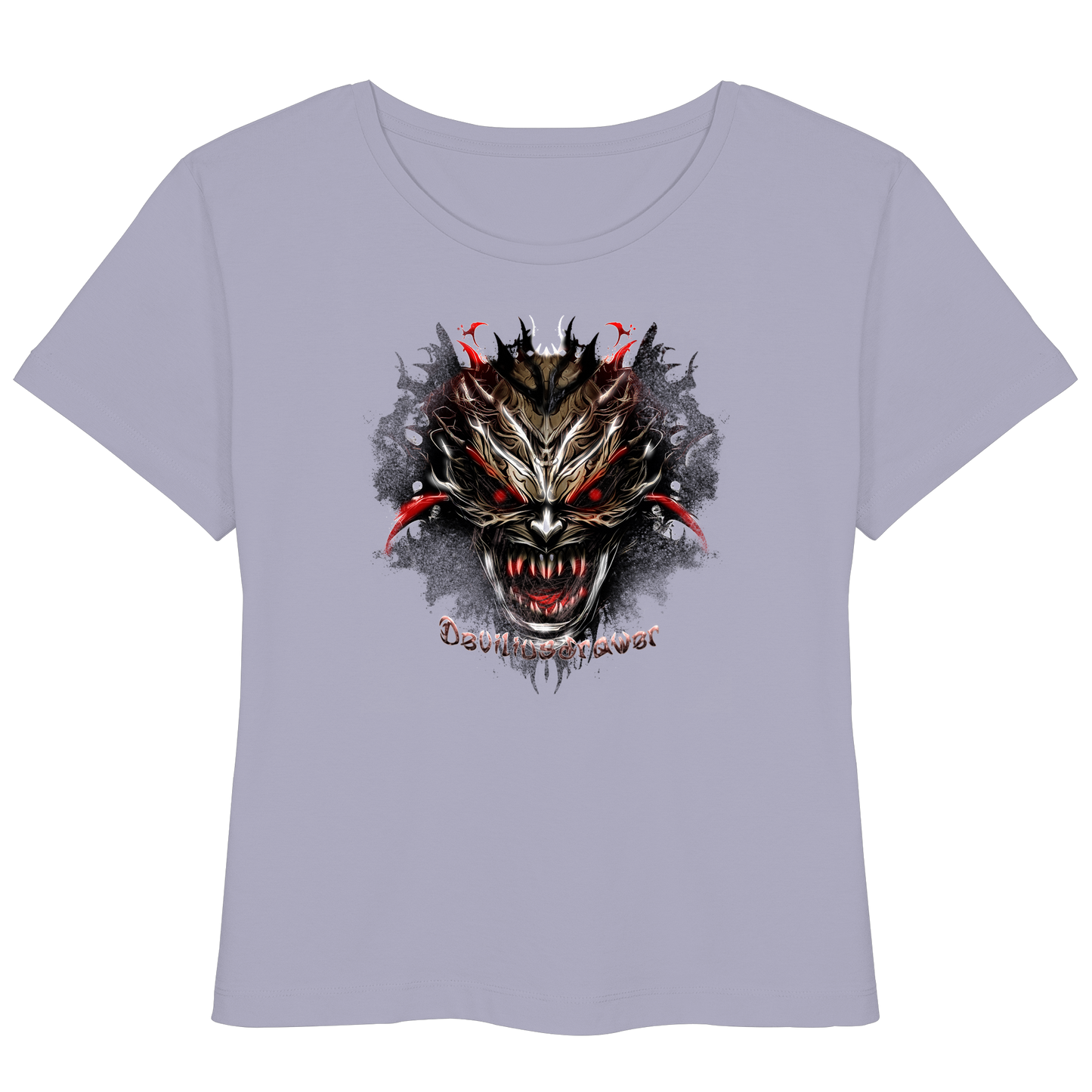 Deviliusdrawer Dark Redeyed Devil - Womens Organic Lightweight T-Shirt