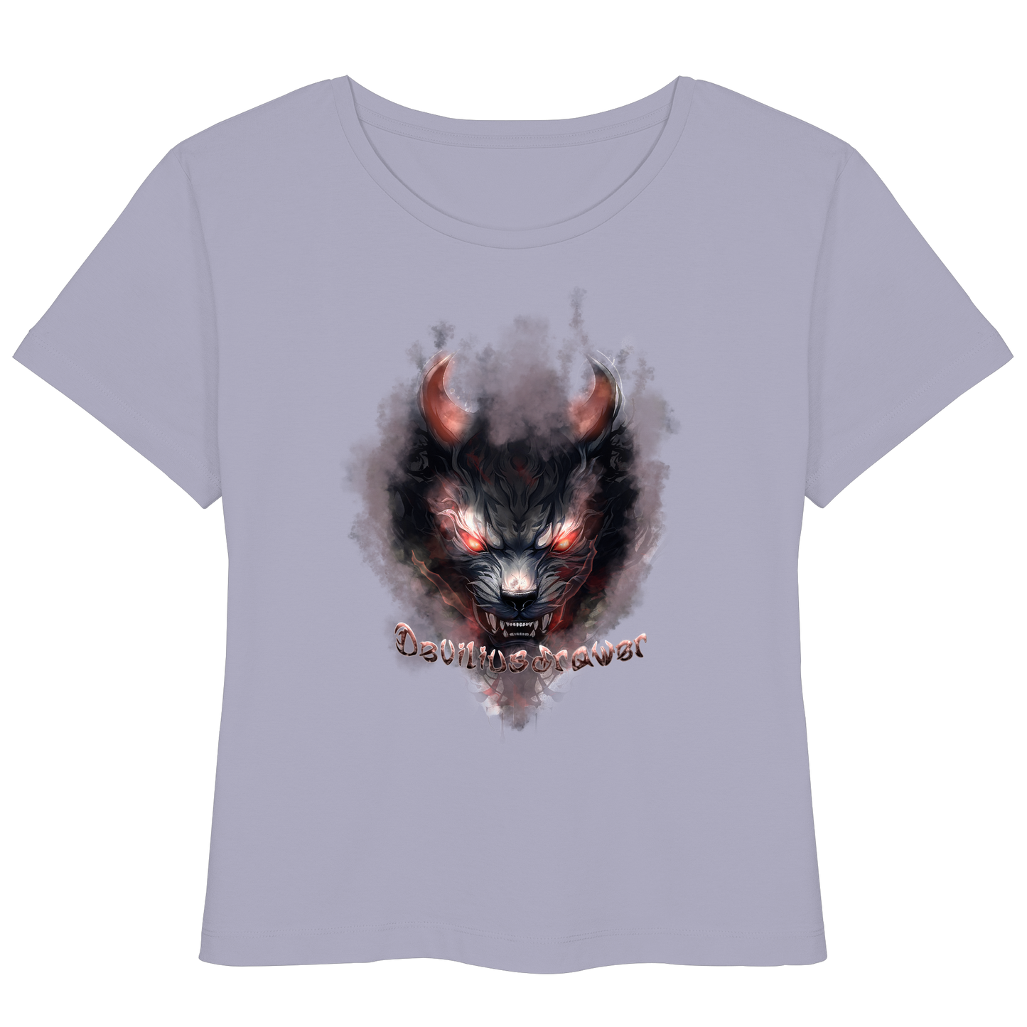 Deviliusdrawer Red Smoked Cat - Womens Organic Lightweight T-Shirt