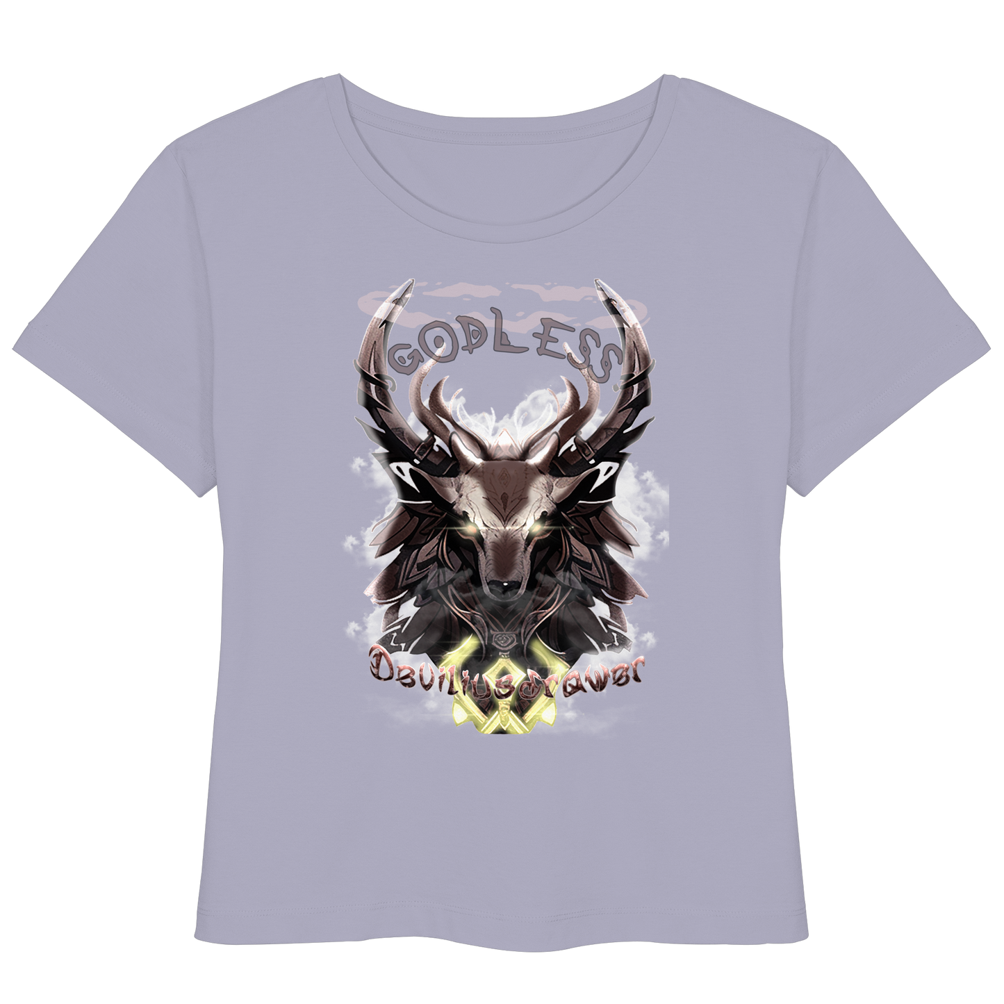 Deviliusdrawer Godless Deer - Womens Organic Lightweight T-Shirt