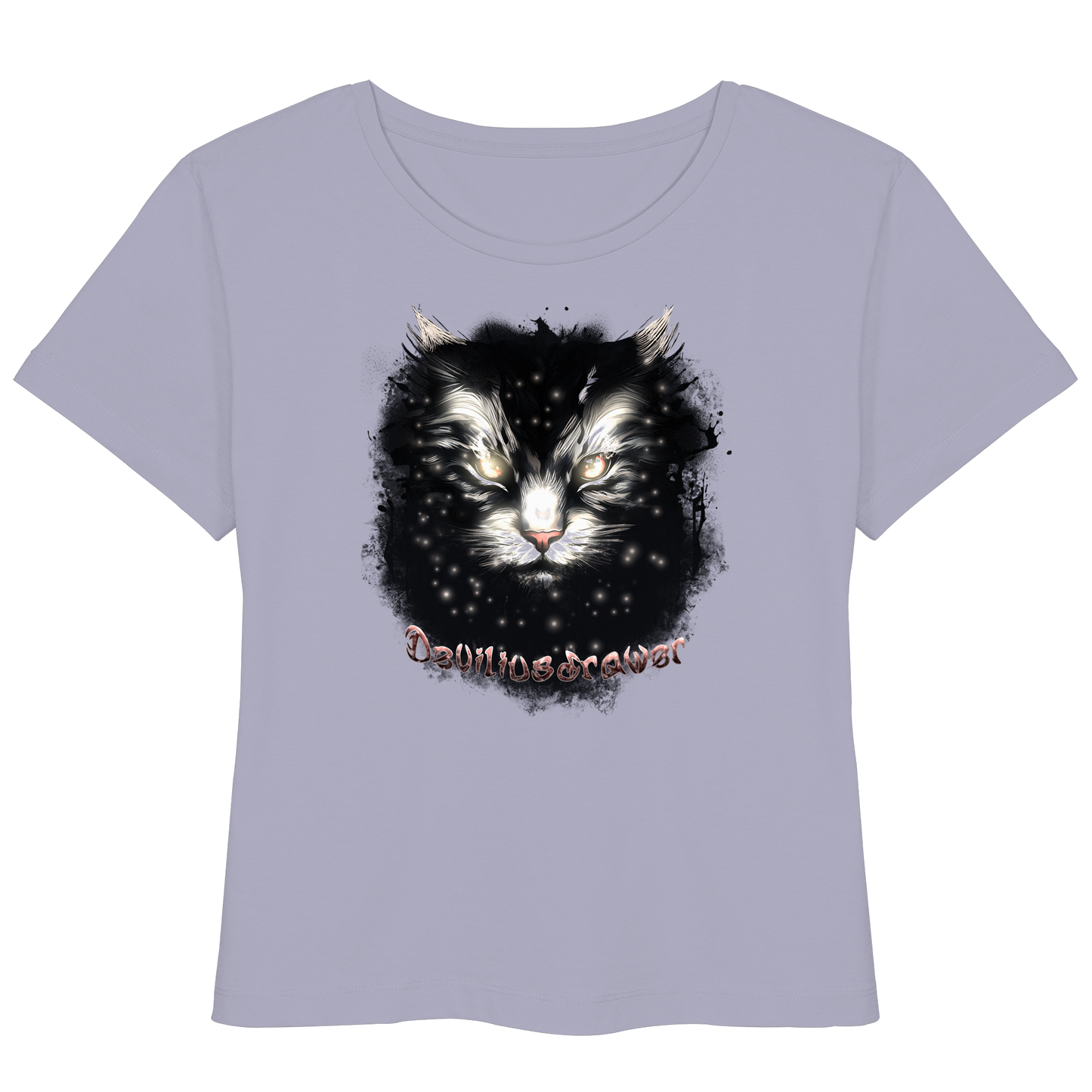 Deviliusdrawer Star Cat - Womens Organic Lightweight T-Shirt