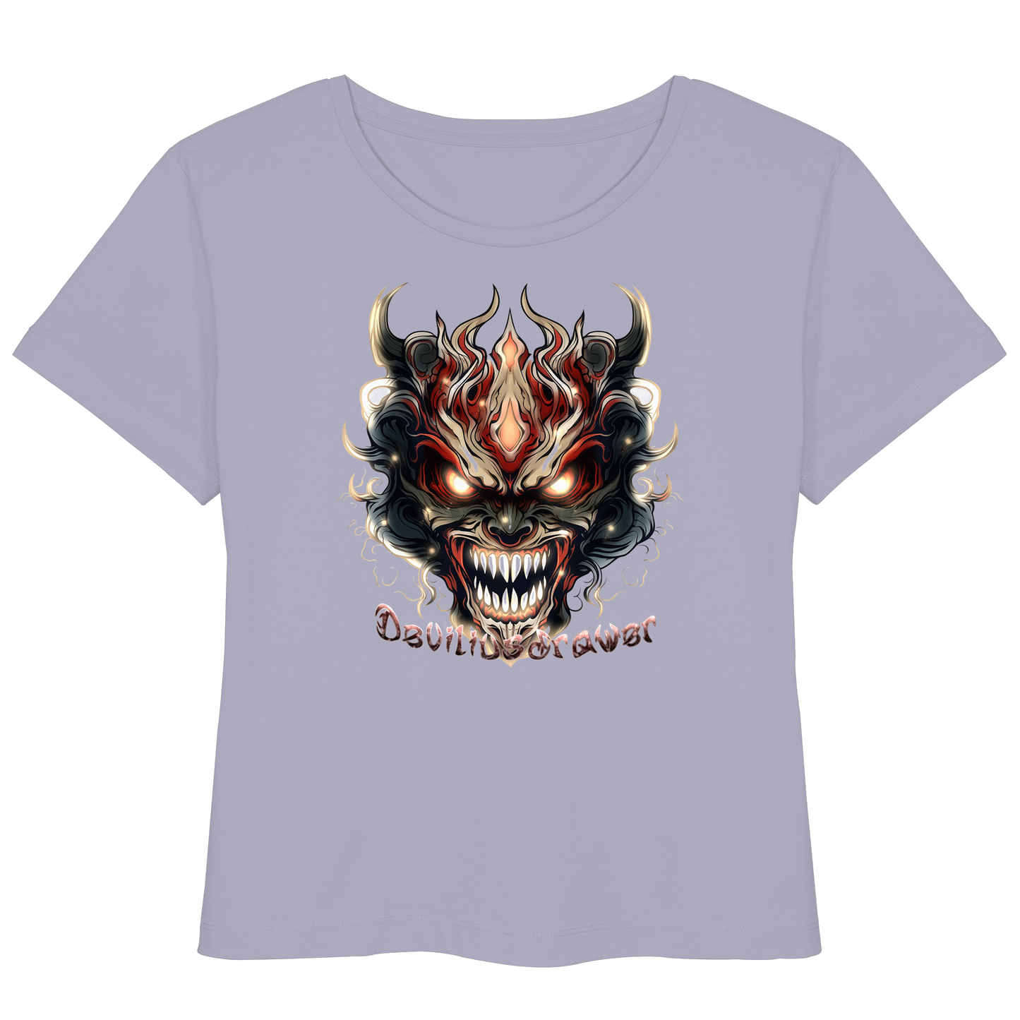 Deviliusdrawer Evil Vamp Mask - Womens Organic Lightweight T-Shirt