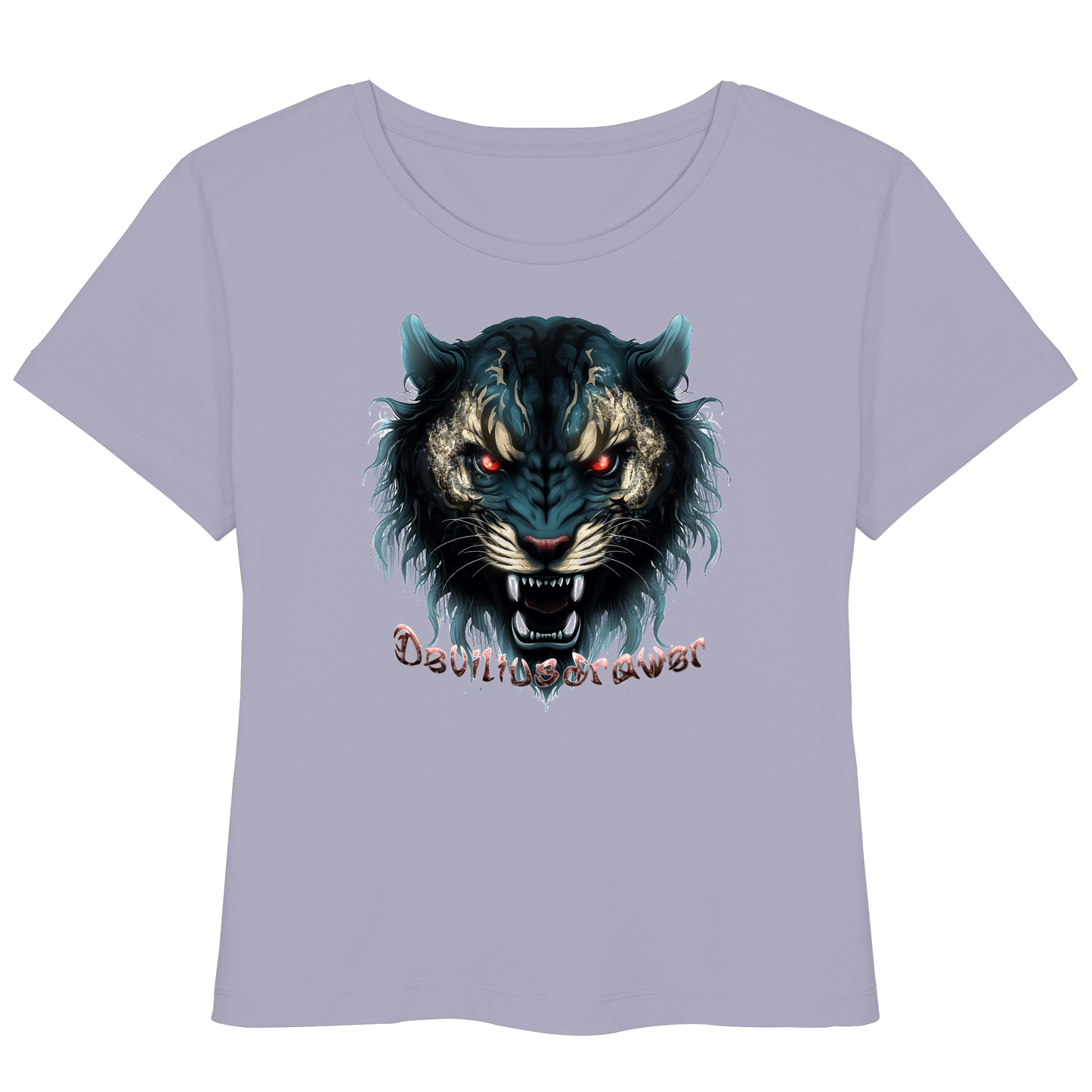 Deviliusdrawer Tigercat - Womens Organic Lightweight T-Shirt