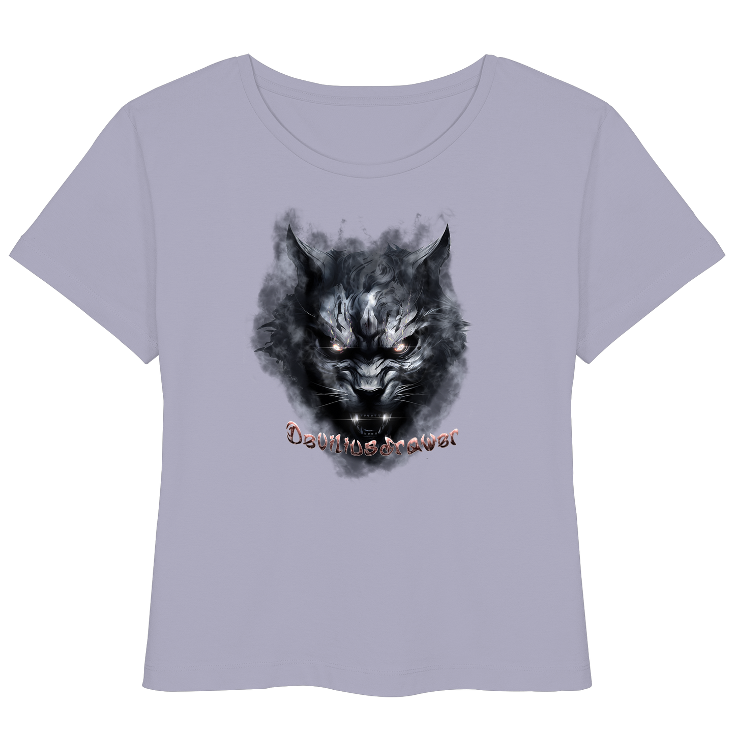 Deviliusdrawer Dark Beast Tiger  - Womens Organic Lightweight T-Shirt