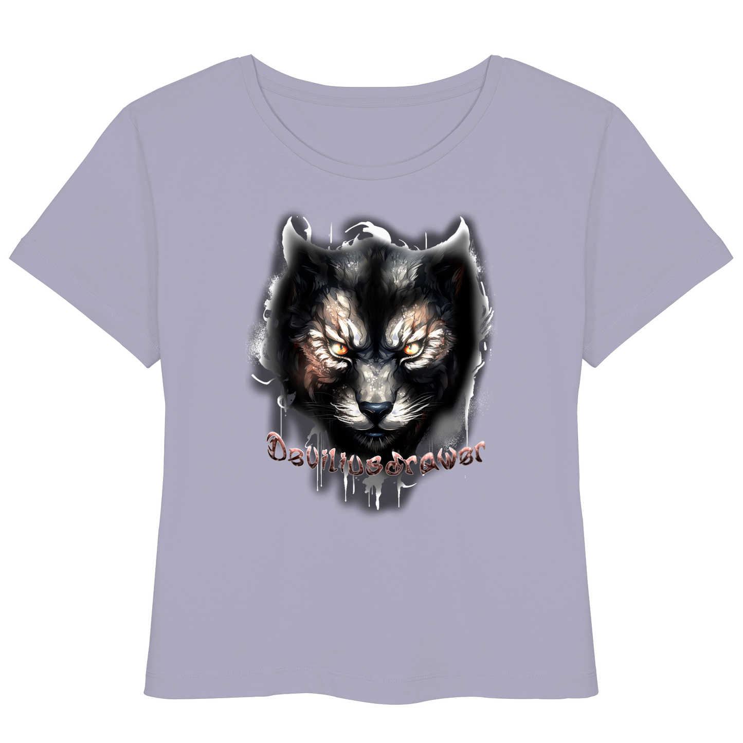 Deviliusdrawer Vampire Cat - Womens Organic Lightweight T-Shirt
