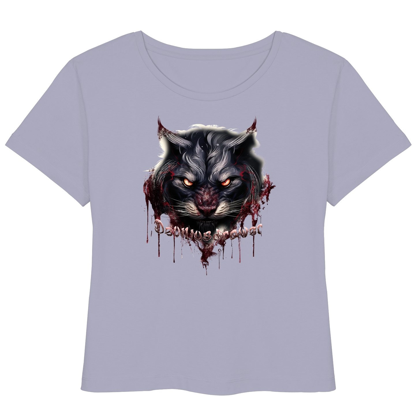 Deviliusdrawer Badass Cat - Womens Organic Lightweight T-Shirt