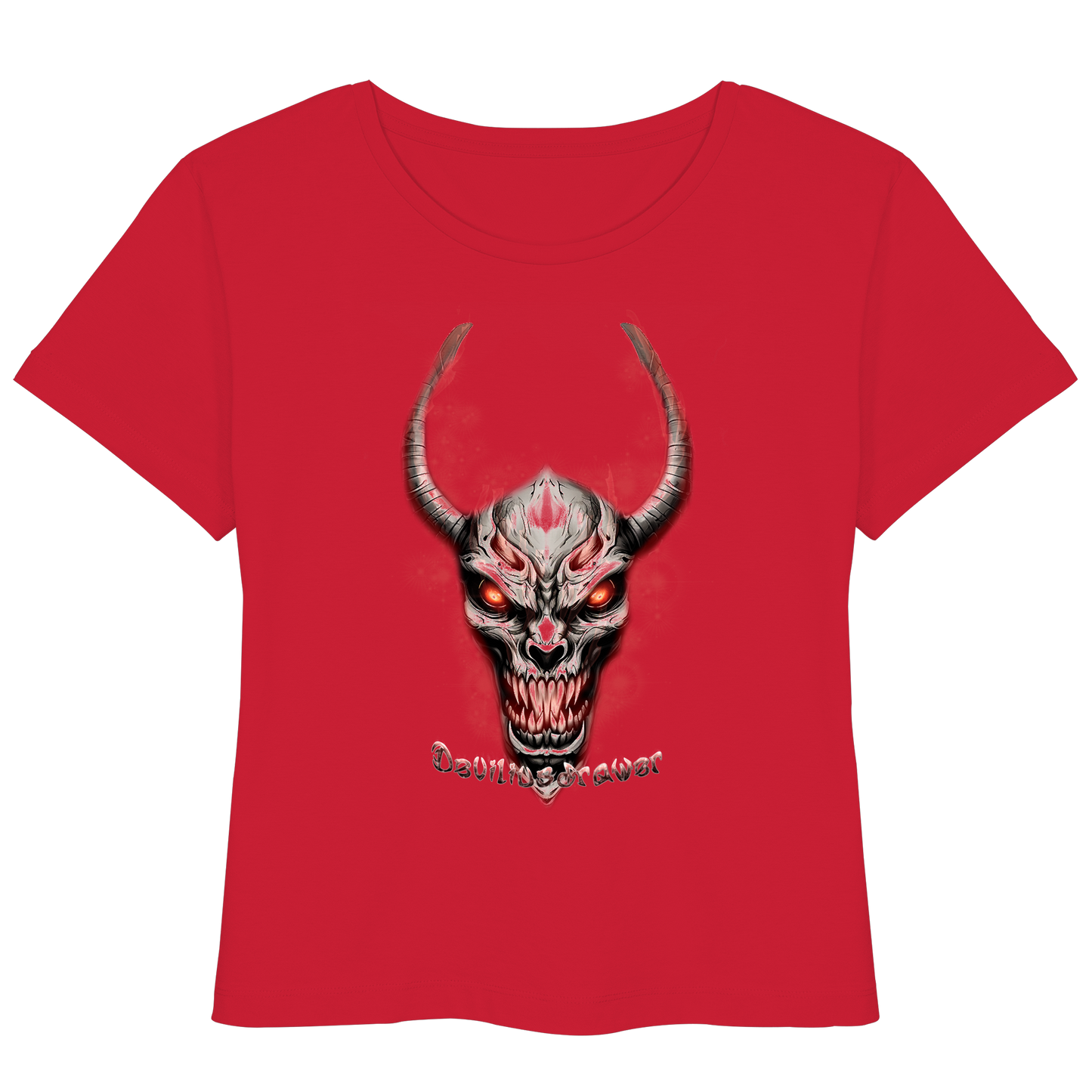 Deviliusdrawer Red Eyed Skeleton - Womens Organic Lightweight T-Shirt
