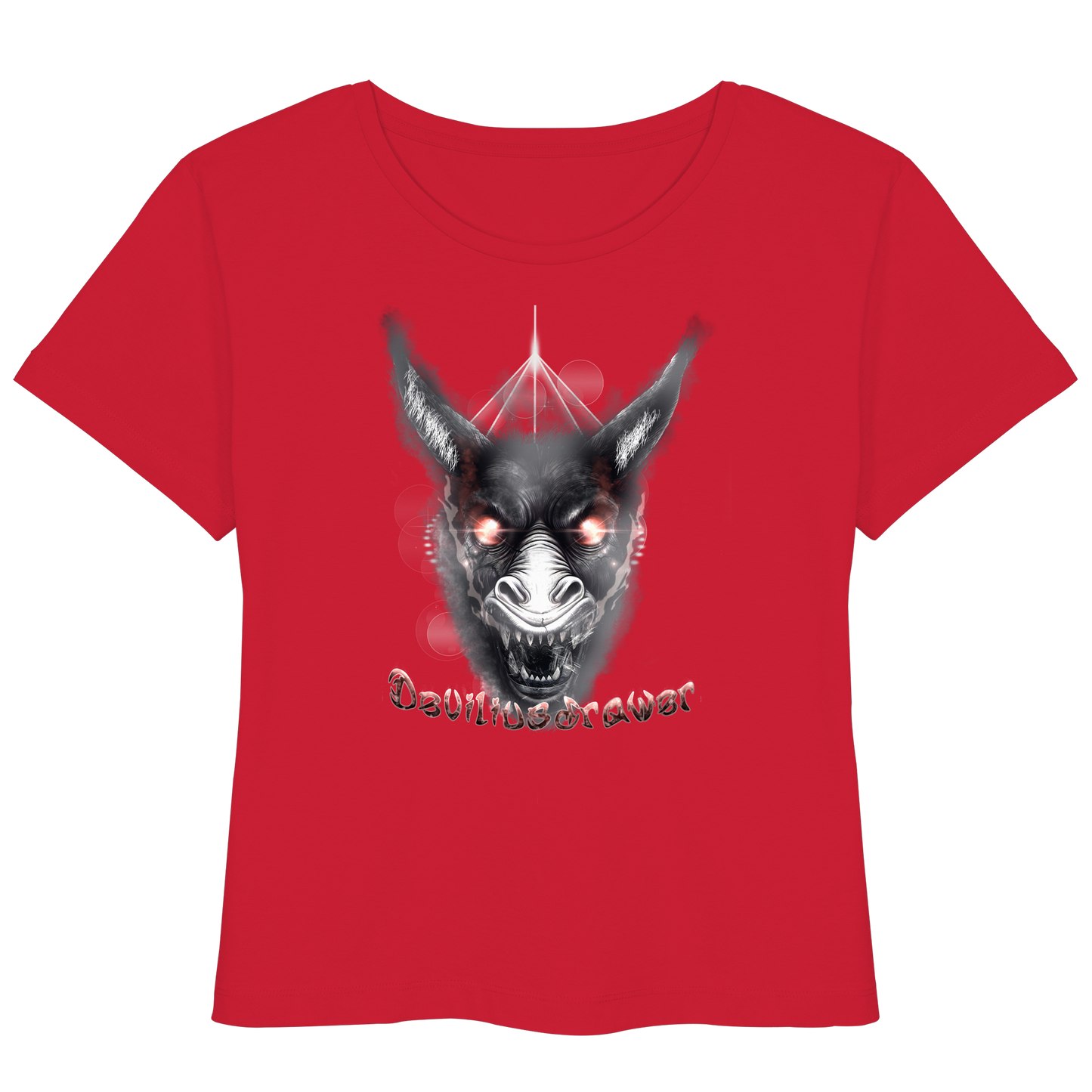 Deviliusdrawer Evil Donkey - Womens Organic Lightweight T-Shirt