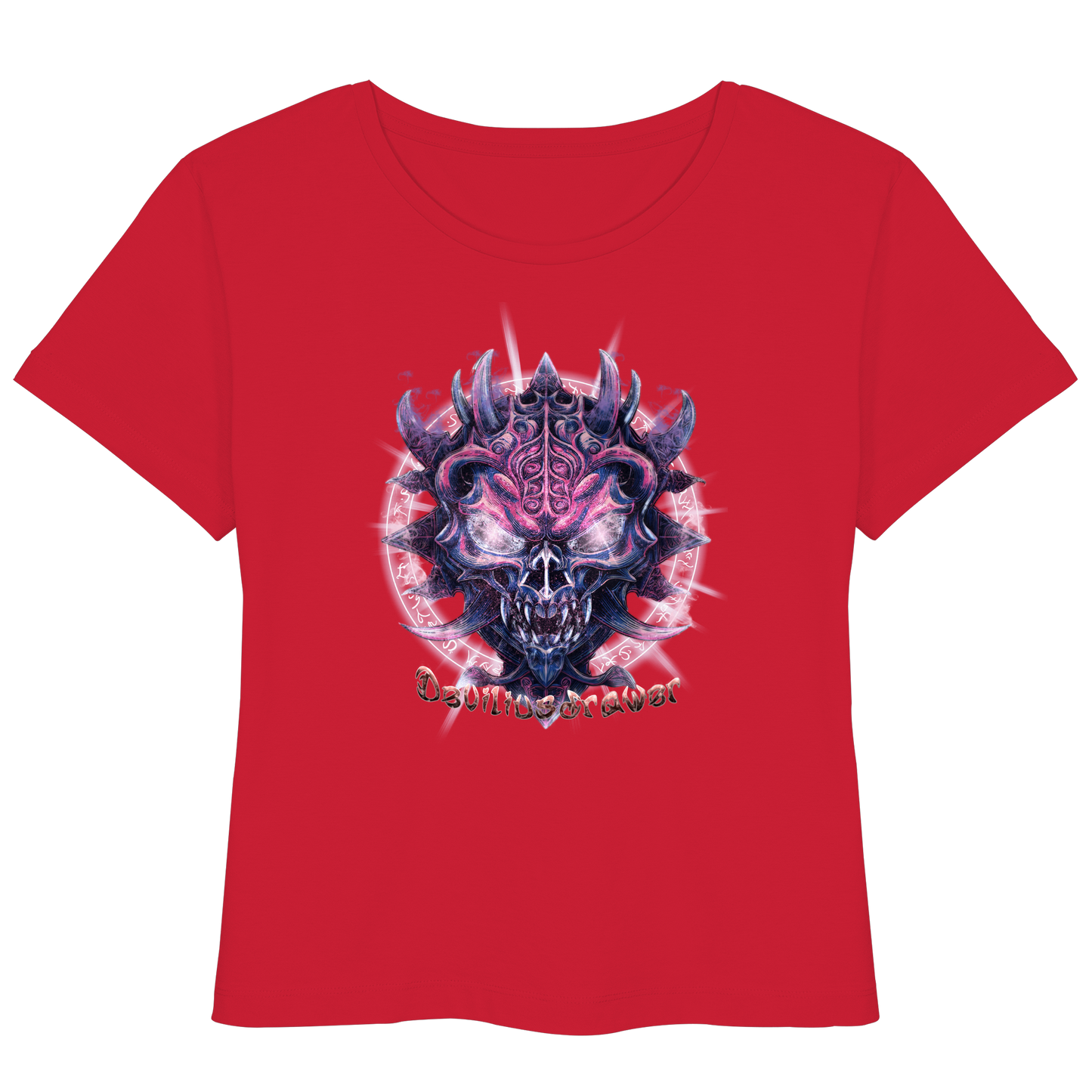 Deviliusdrawer Fire Demon - Womens Organic Lightweight T-Shirt