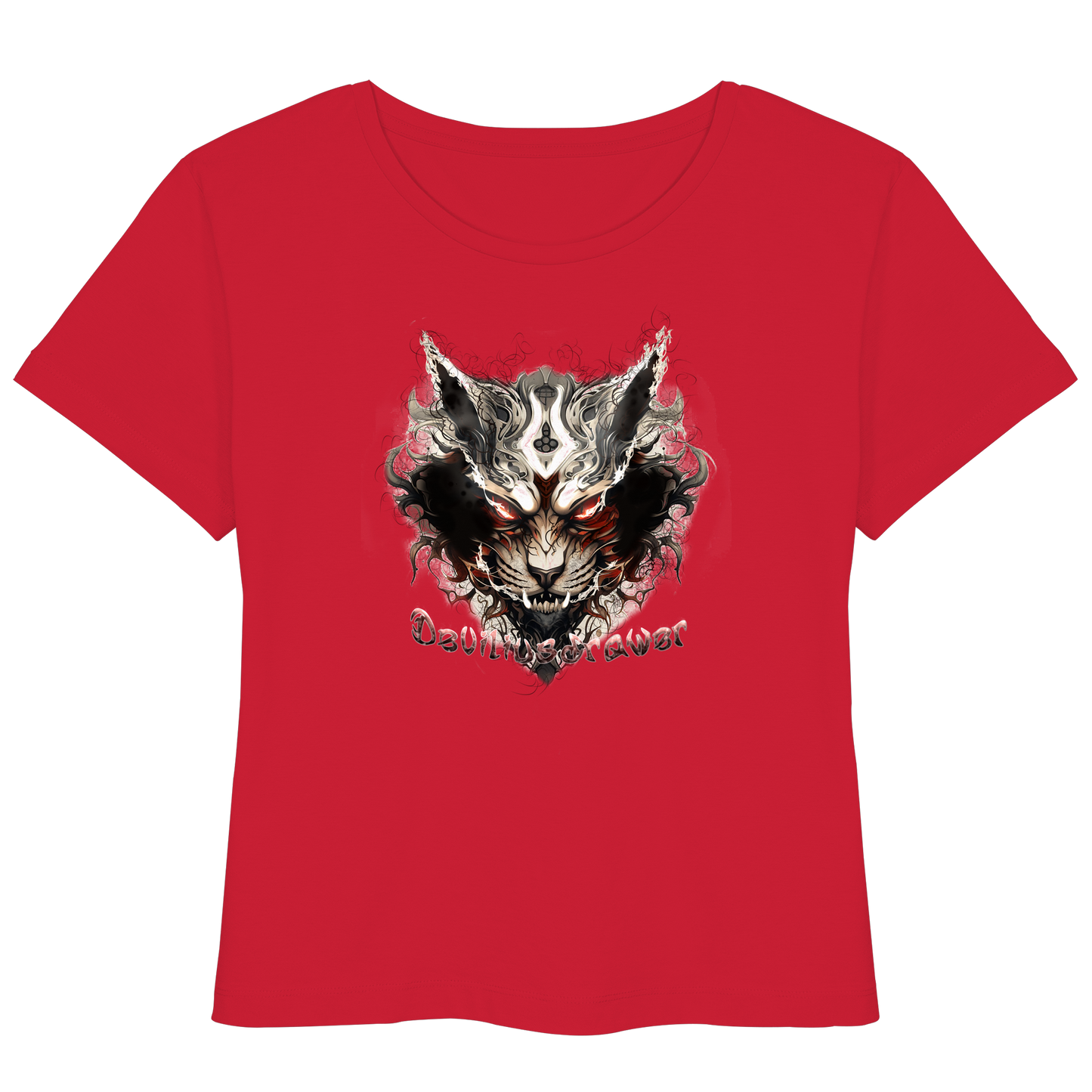 Deviliusdrawer Wild Hotcat  - Womens Organic Lightweight T-Shirt