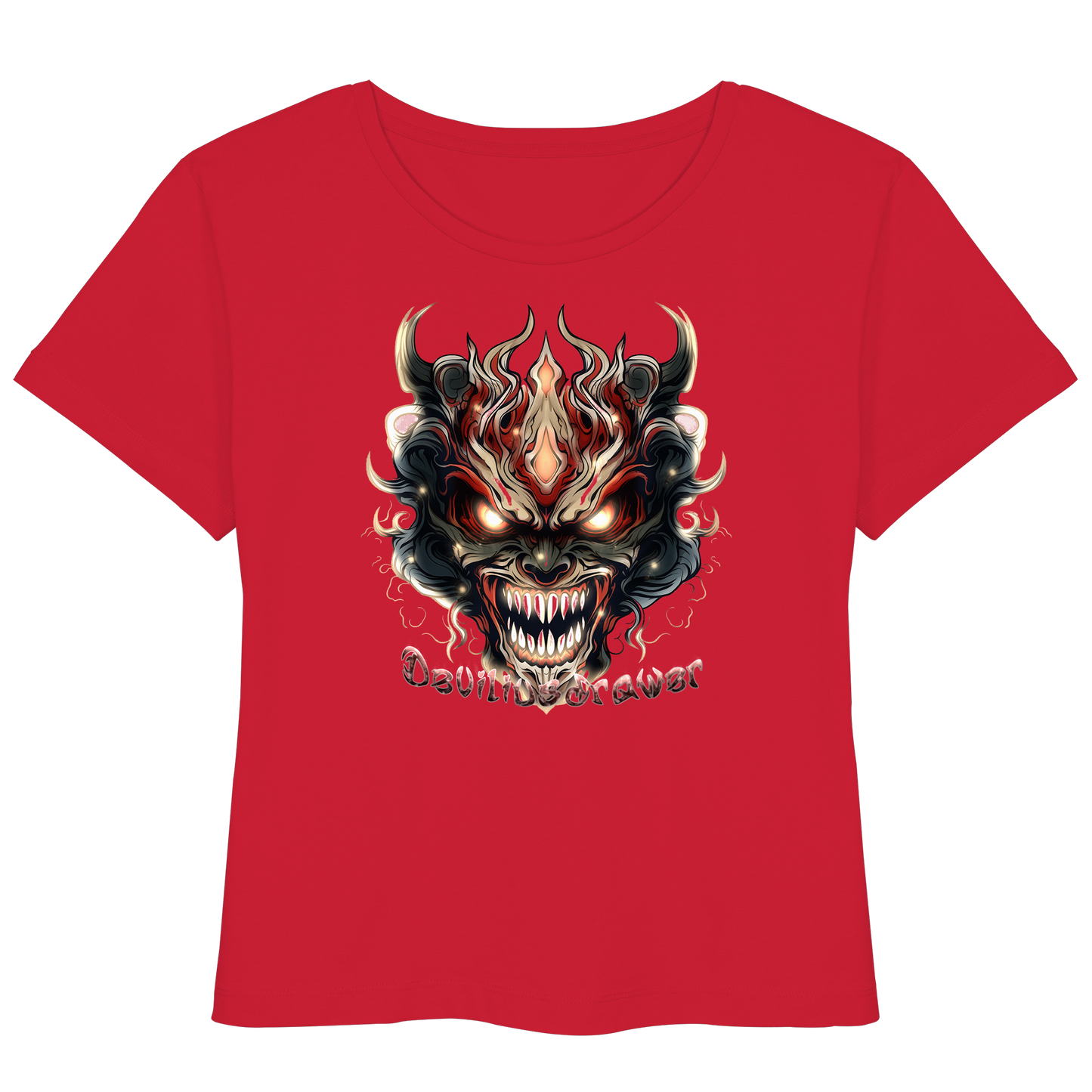 Deviliusdrawer Evil Vamp Mask - Womens Organic Lightweight T-Shirt