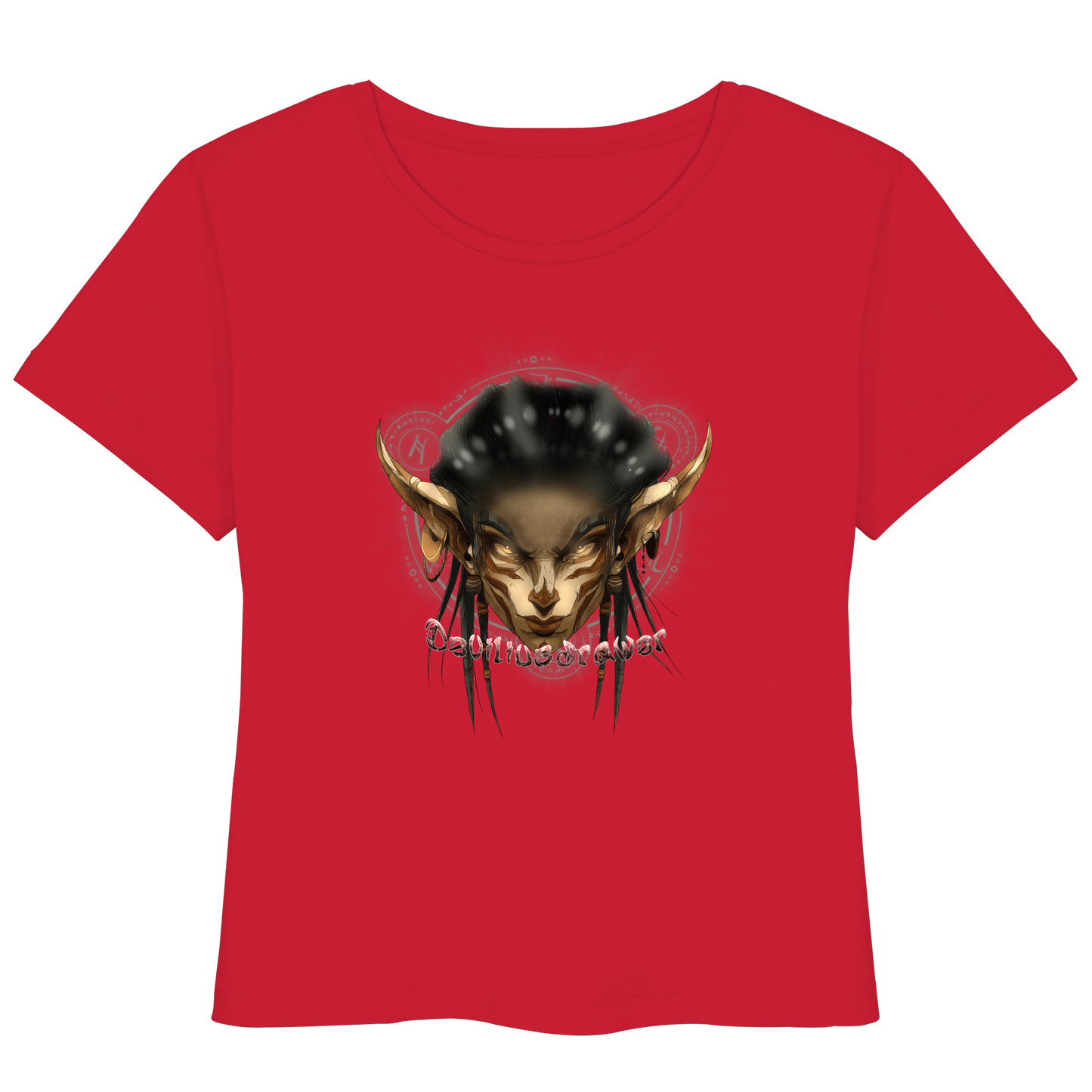 Deviliusdrawer Gold Magician Elf - Womens Organic Lightweight T-Shirt