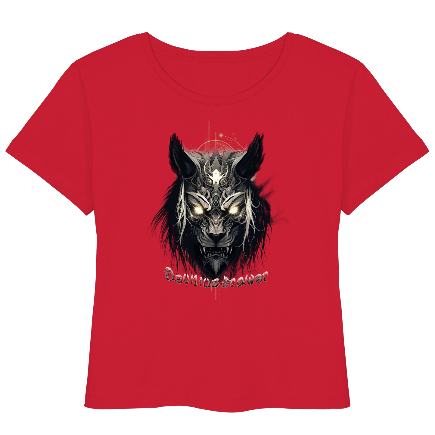 Deviliusdrawer Wolftiger - Womens Organic Lightweight T-Shirt