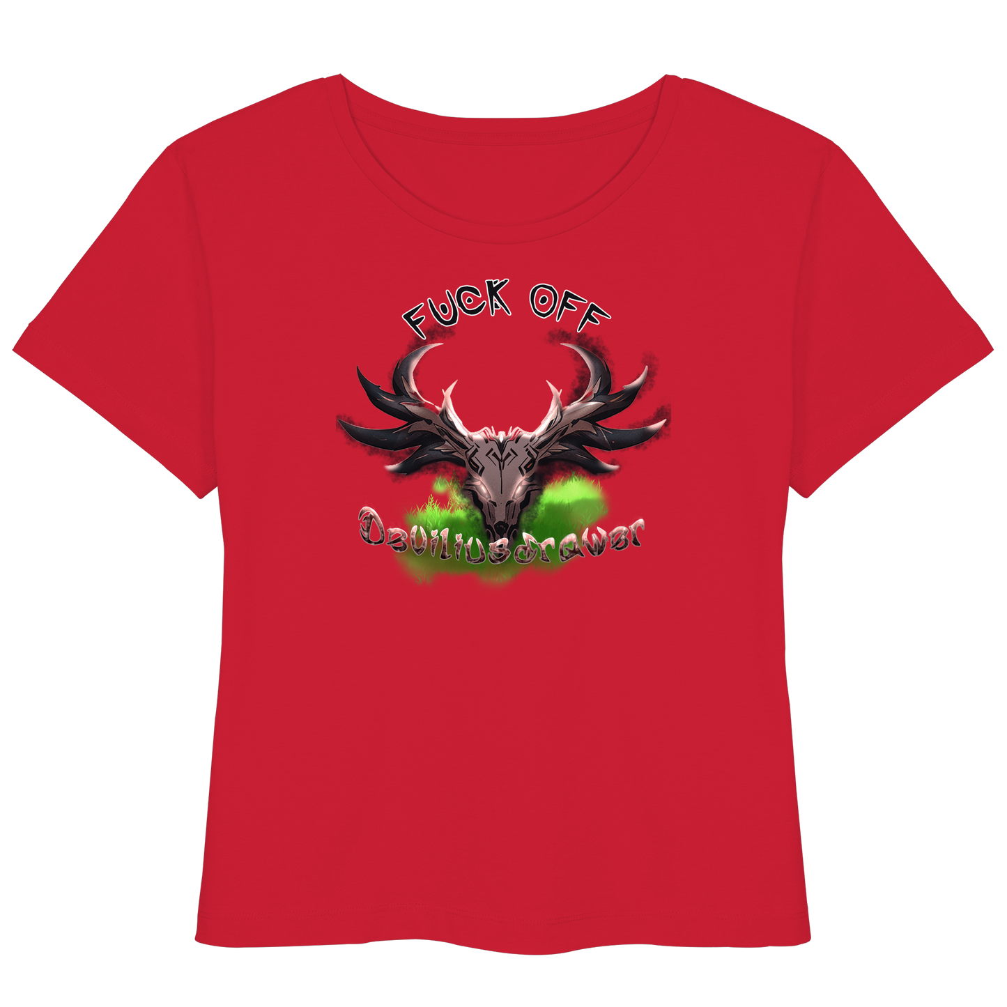 Deviliusdrawer Bad Deer - Womens Organic Lightweight T-Shirt