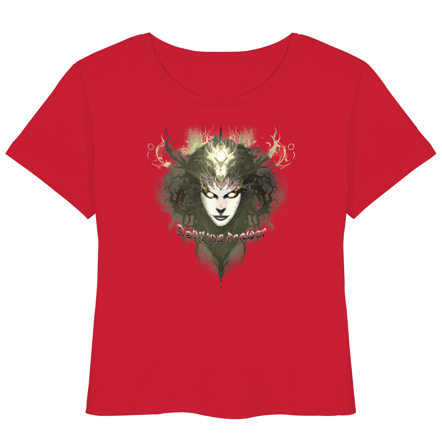 Deviliusdrawer Golden Demonica - Womens Organic Lightweight T-Shirt