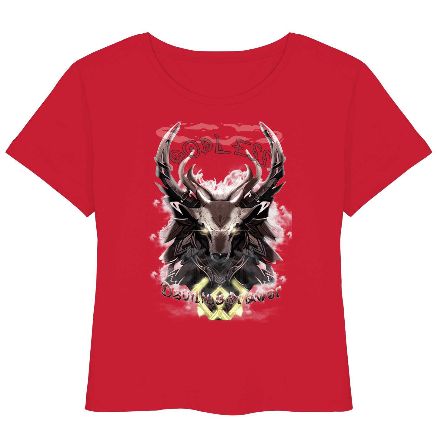 Deviliusdrawer Godless Deer - Womens Organic Lightweight T-Shirt