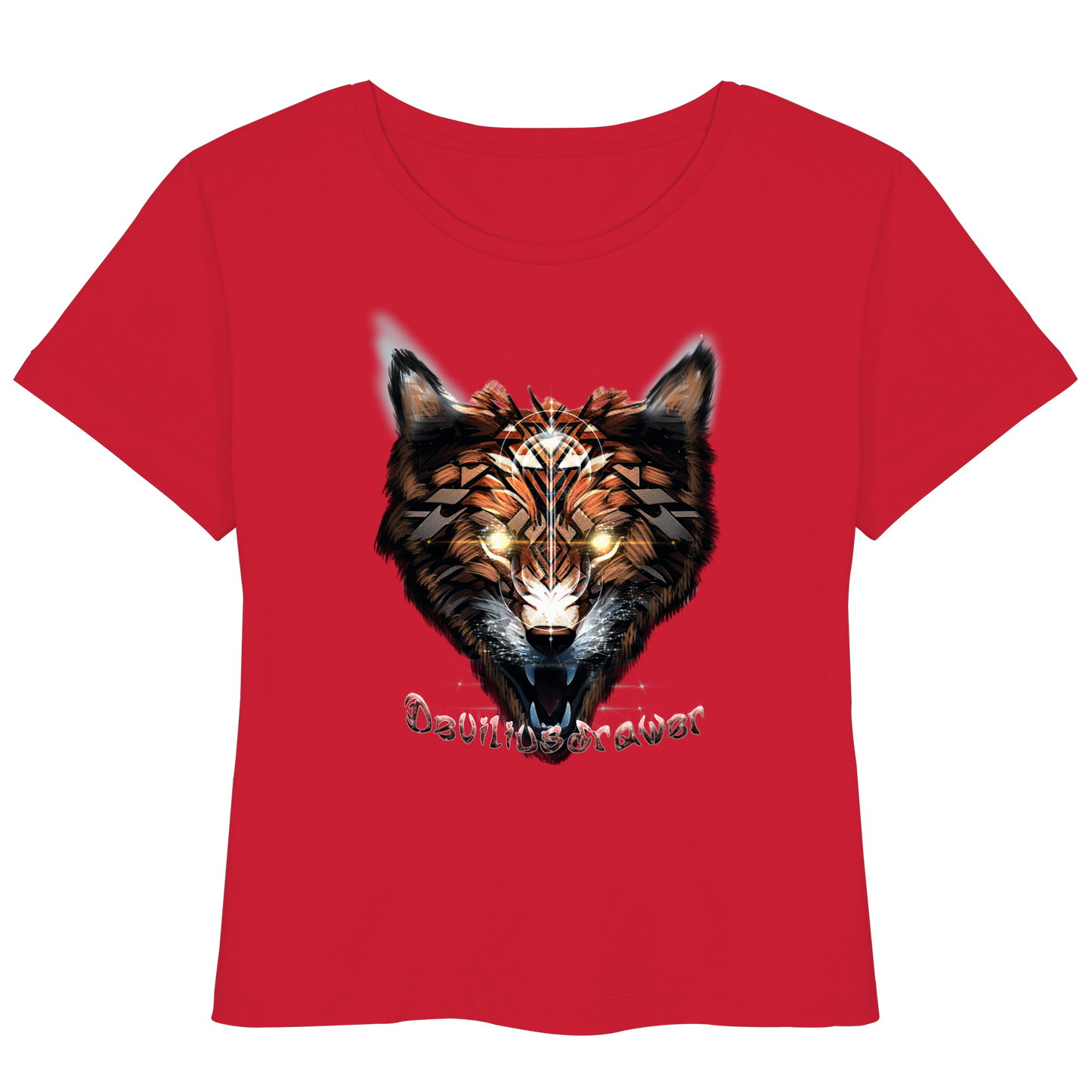 Deviliusdrawer Foxwolf - Womens Organic Lightweight T-Shirt