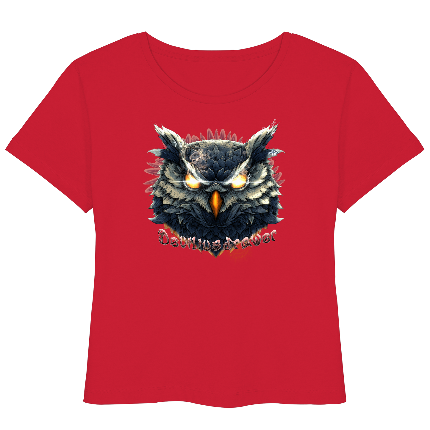Deviliusdrawer Dark Fire Owl - Womens Organic Lightweight T-Shirt