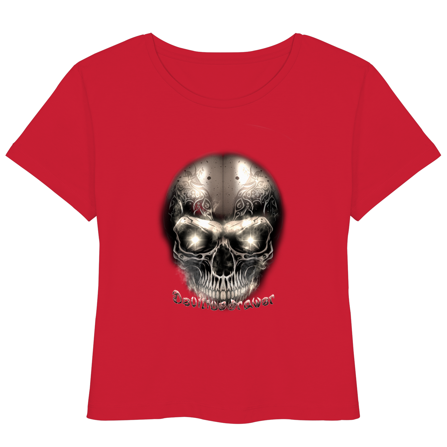 Deviliusdrawer Fire Skeleton Iron - Womens Organic Lightweight T-Shirt