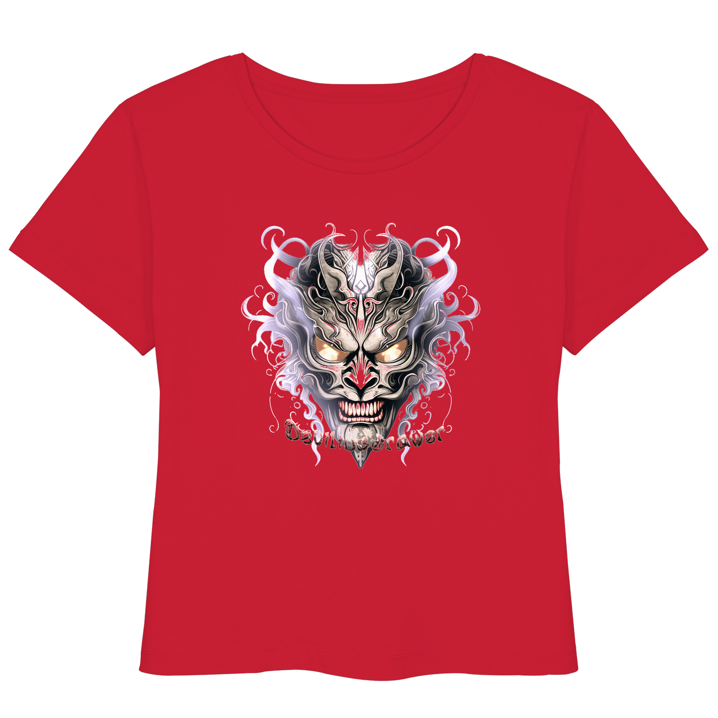 Deviliusdrawer Demon Mask Violet - Womens Organic Lightweight T-Shirt