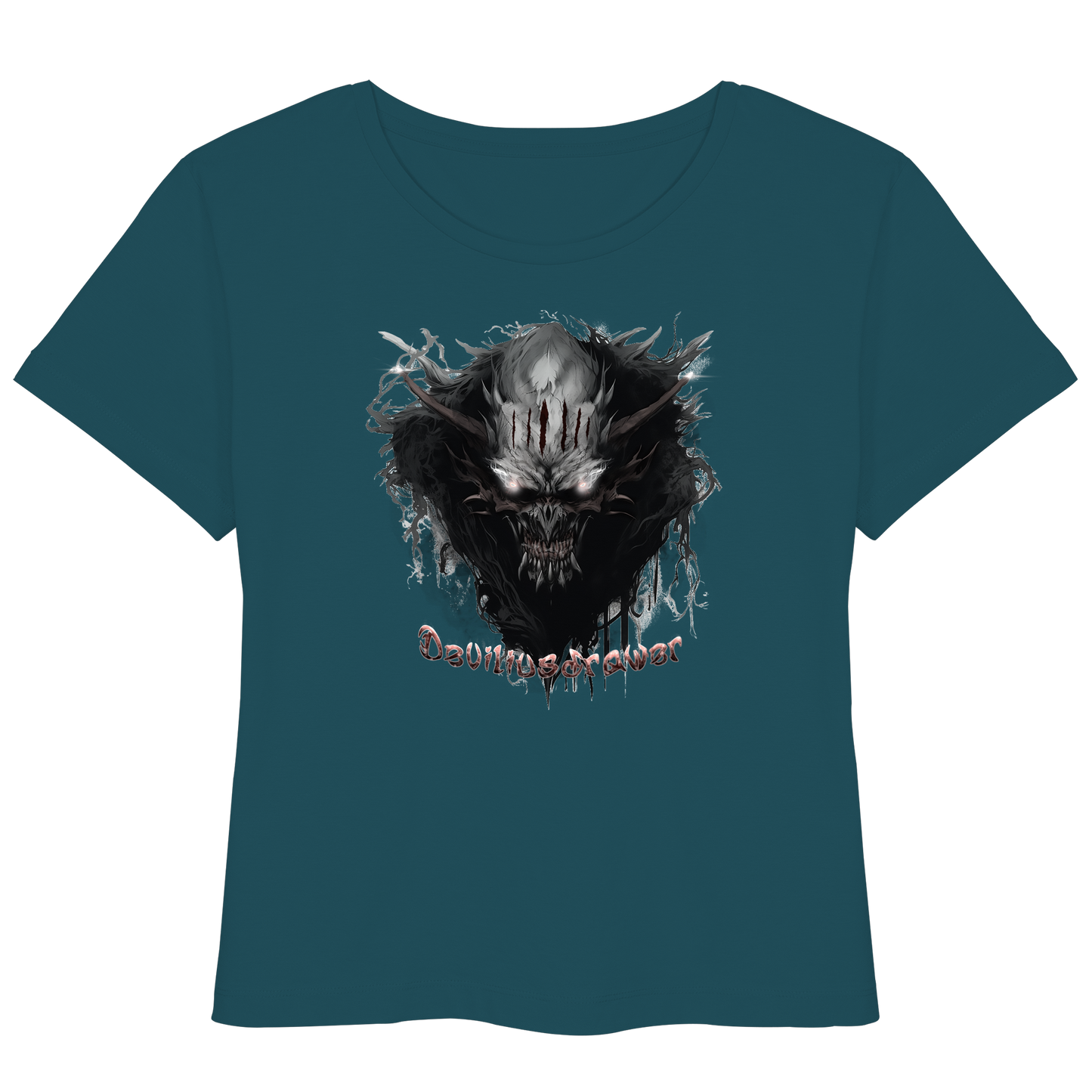 Deviliusdrawer Dark Smoke Demon - Womens Organic Lightweight T-Shirt