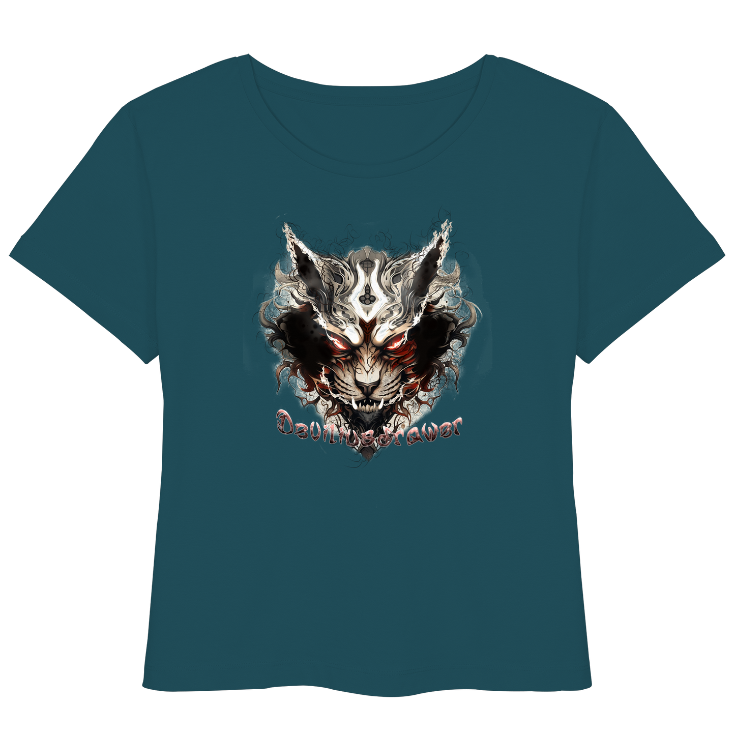 Deviliusdrawer Wild Hotcat  - Womens Organic Lightweight T-Shirt