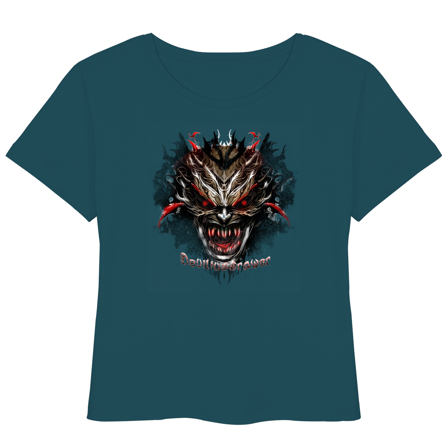Deviliusdrawer Dark Redeyed Devil - Womens Organic Lightweight T-Shirt