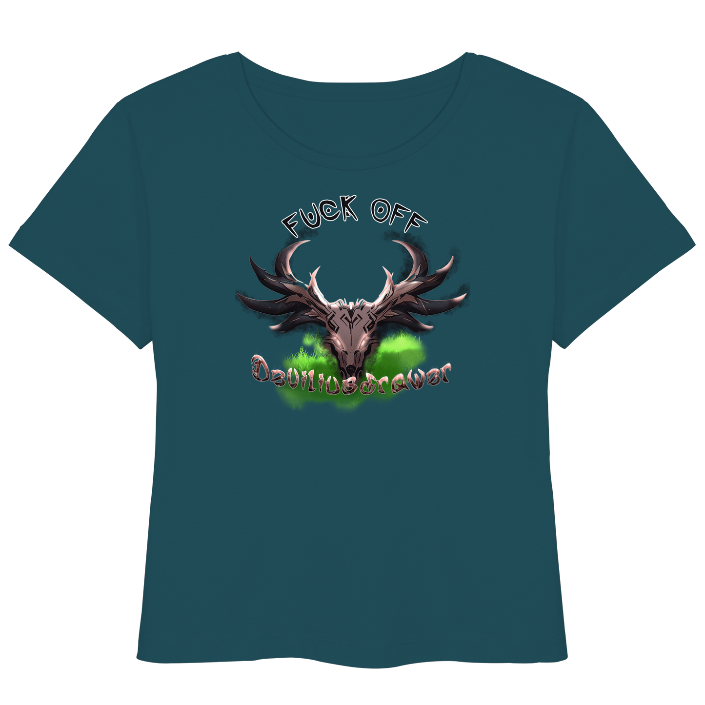 Deviliusdrawer Bad Deer - Womens Organic Lightweight T-Shirt