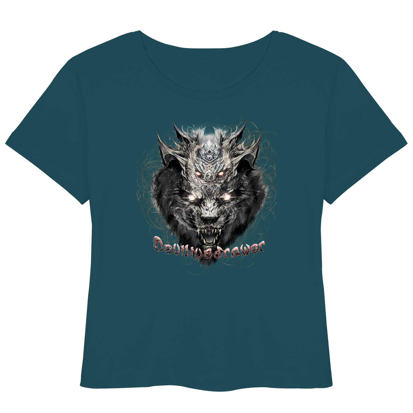 Deviliusdrawer Magical Beast Cat - Womens Organic Lightweight T-Shirt