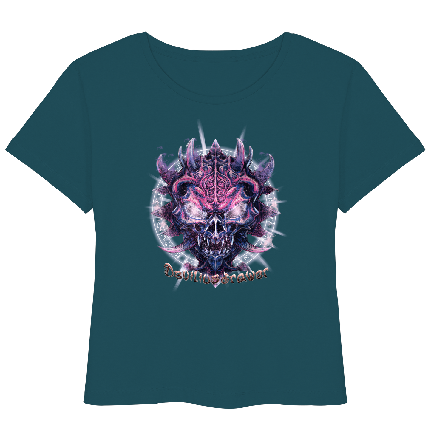 Deviliusdrawer Fire Demon - Womens Organic Lightweight T-Shirt