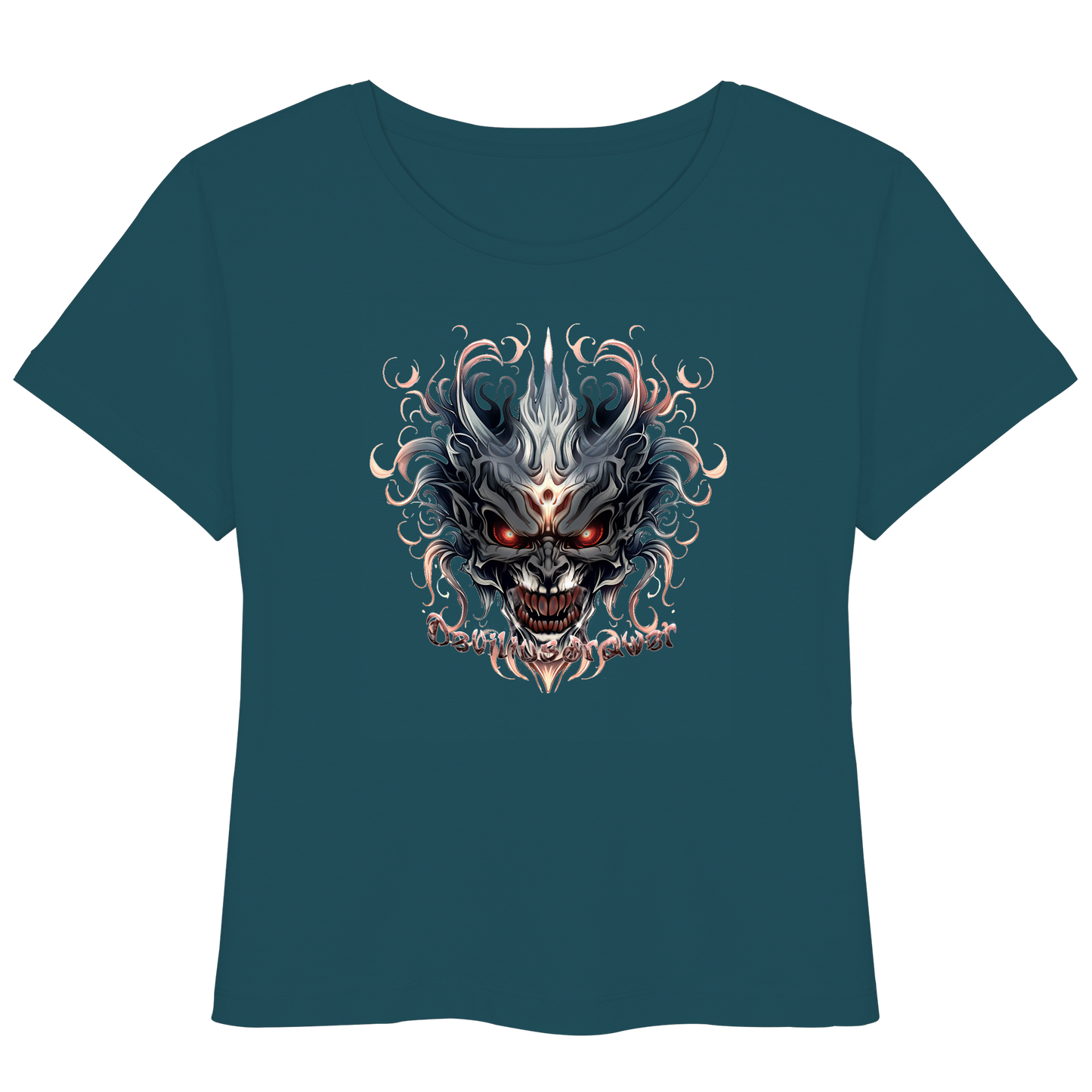Deviliusdrawer Demon Mask - Womens Organic Lightweight T-Shirt