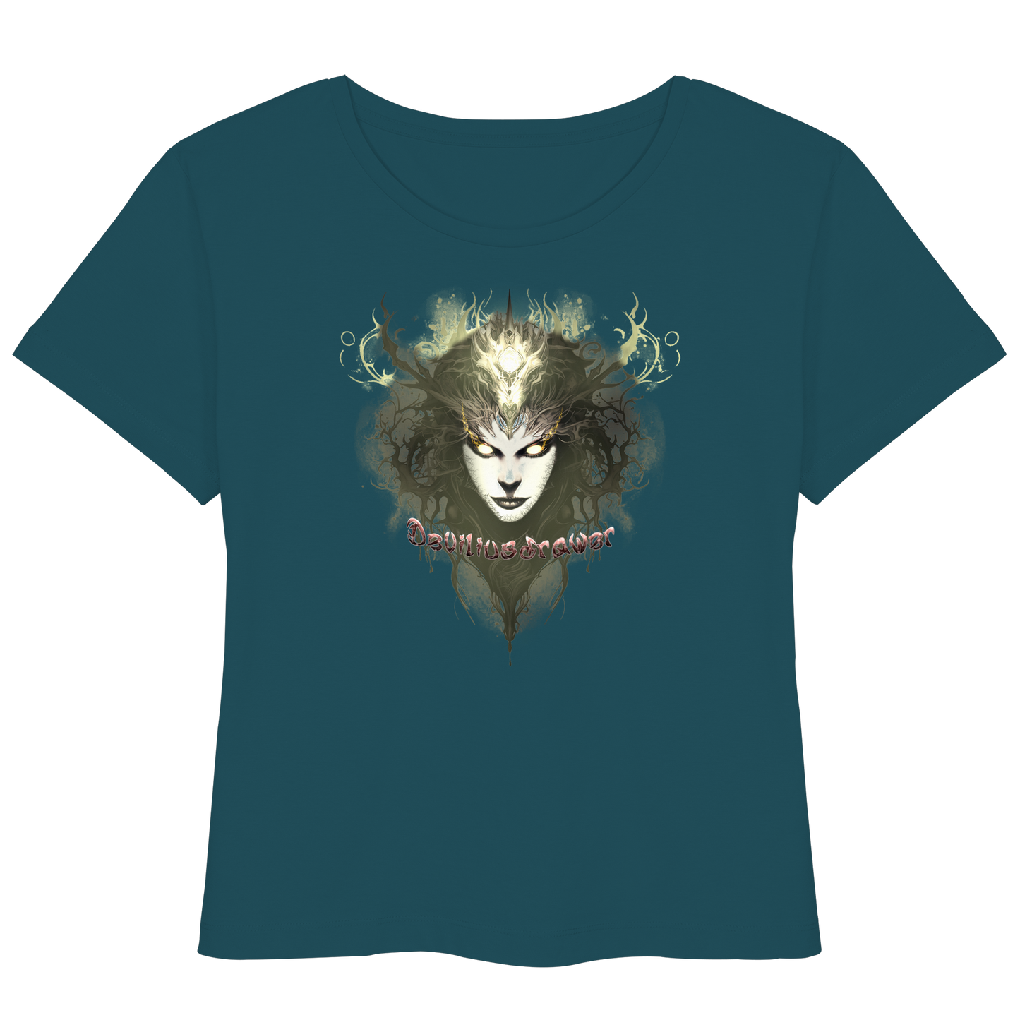 Deviliusdrawer Golden Demonica - Womens Organic Lightweight T-Shirt