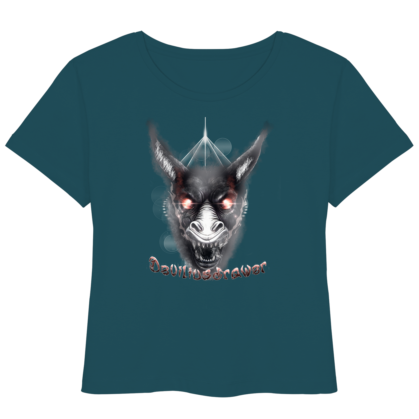 Deviliusdrawer Evil Donkey - Womens Organic Lightweight T-Shirt