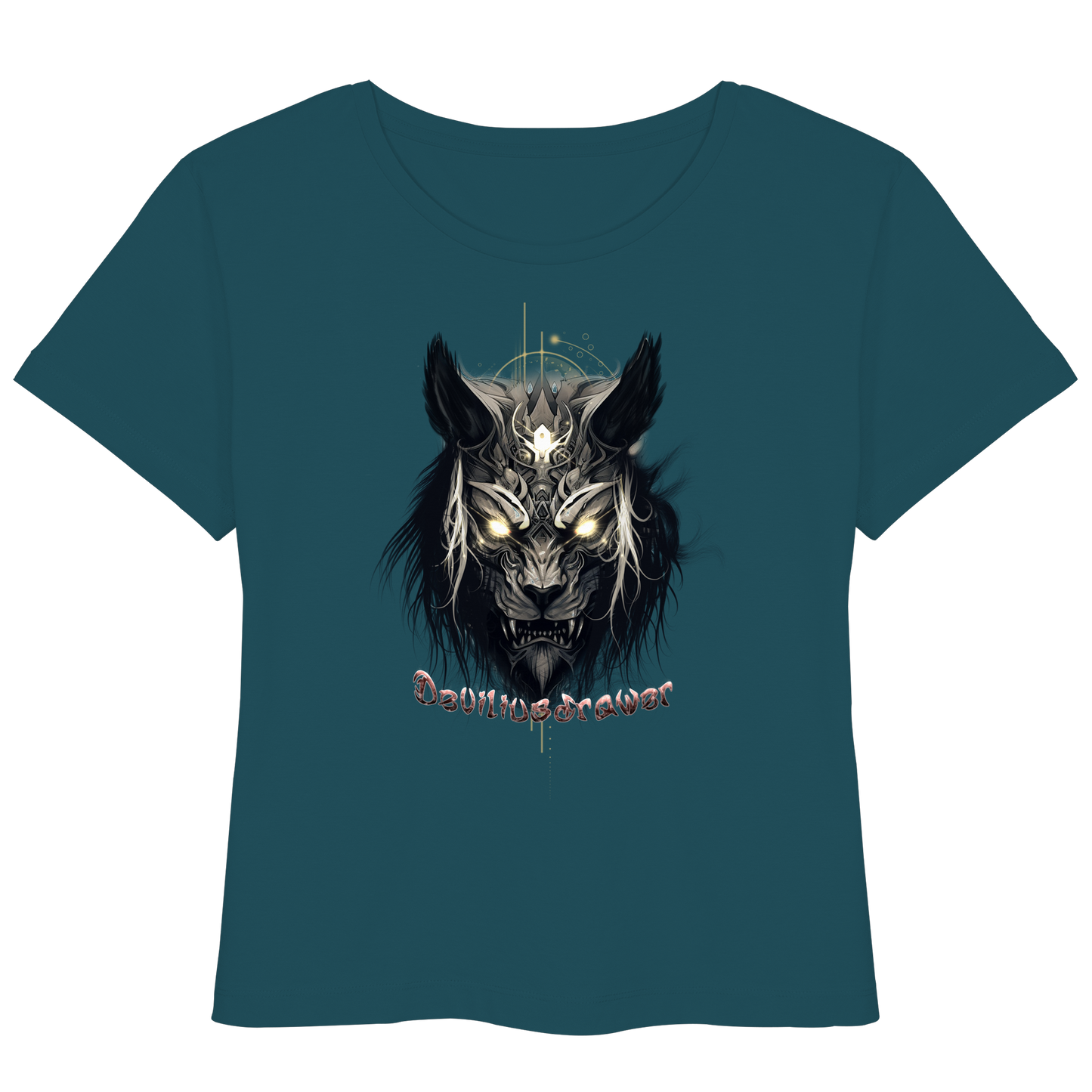 Deviliusdrawer Wolftiger - Womens Organic Lightweight T-Shirt