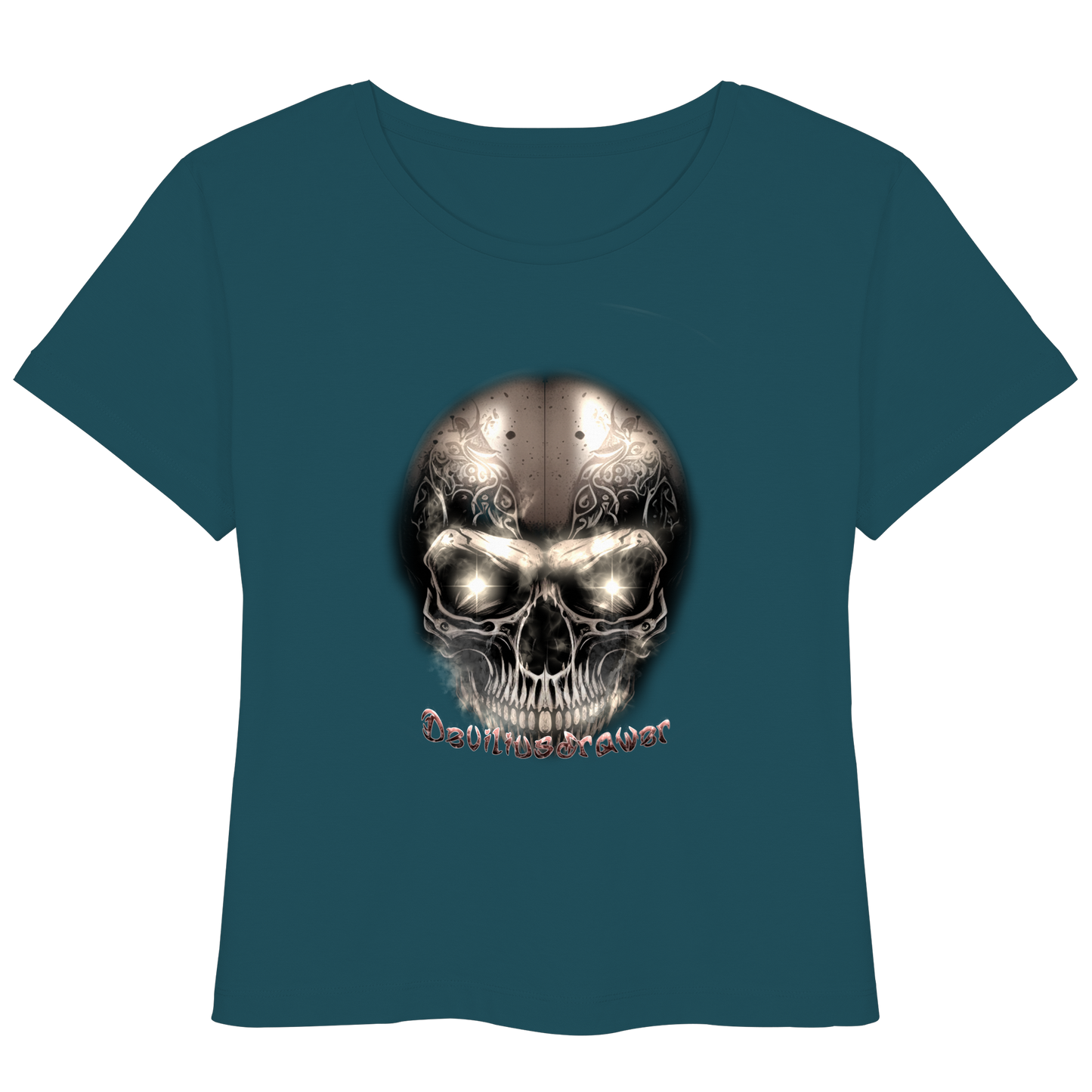 Deviliusdrawer Fire Skeleton Iron - Womens Organic Lightweight T-Shirt