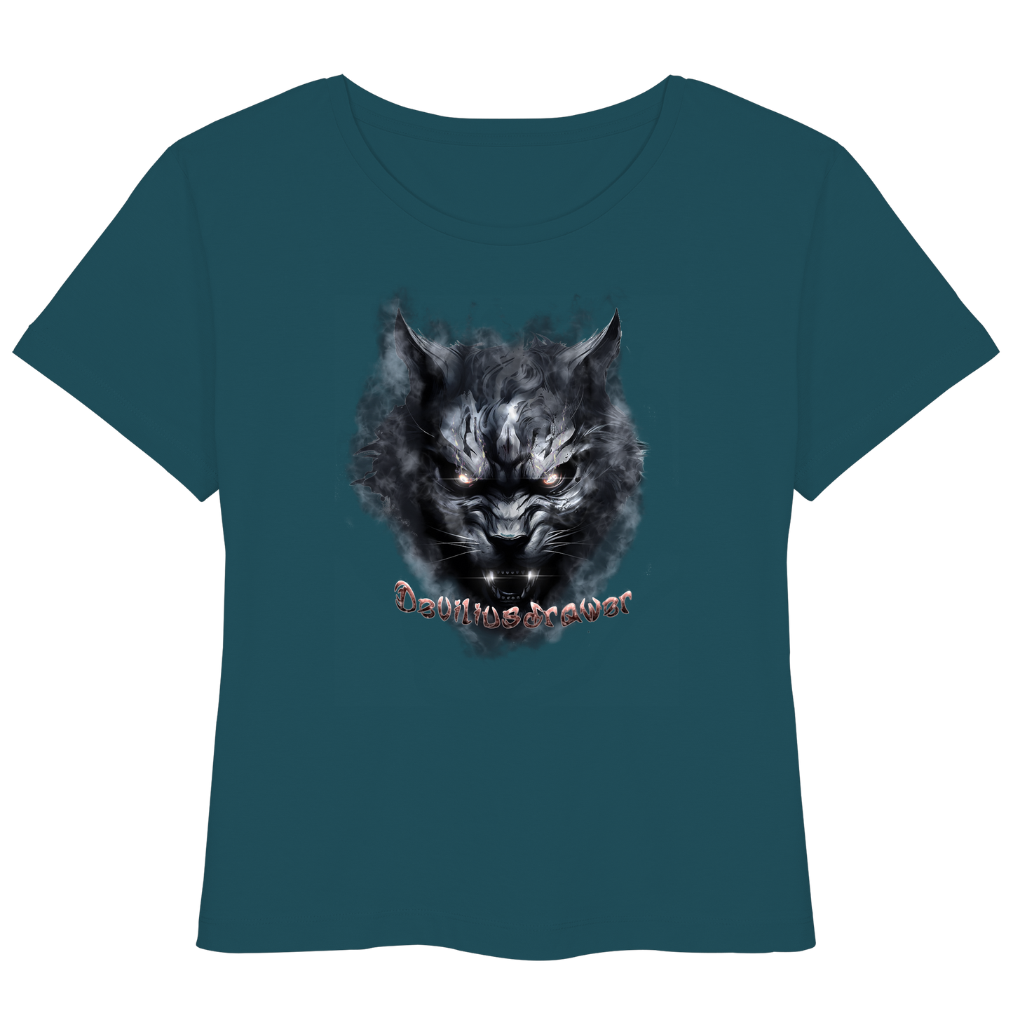 Deviliusdrawer Dark Beast Tiger  - Womens Organic Lightweight T-Shirt
