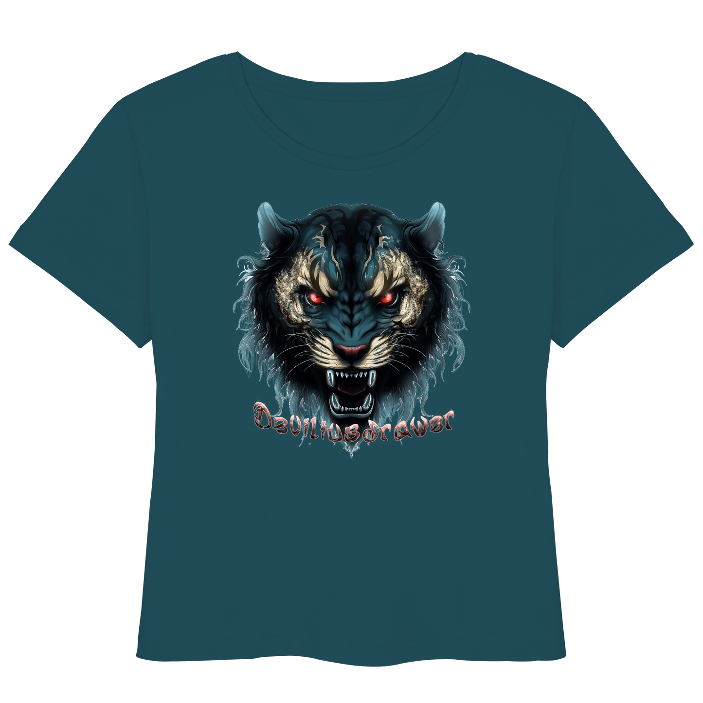 Deviliusdrawer Tigercat - Womens Organic Lightweight T-Shirt