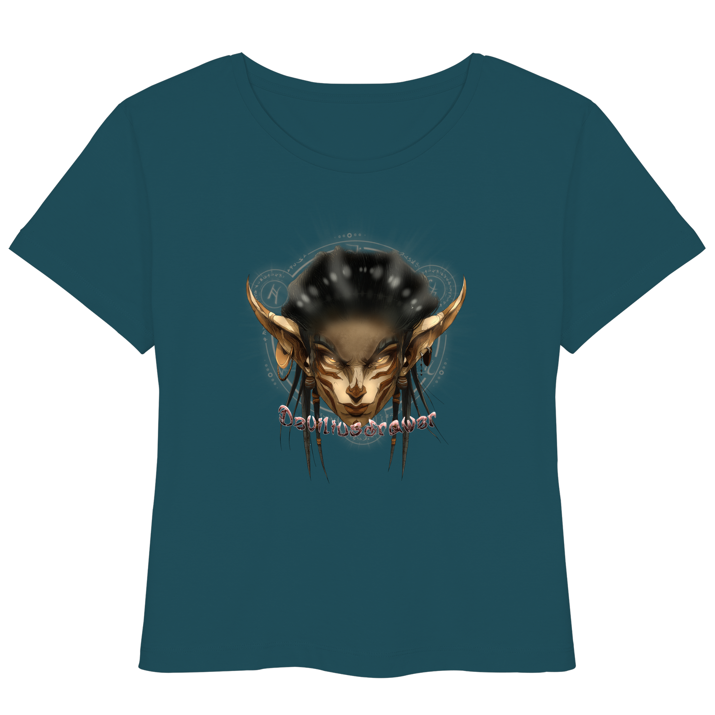 Deviliusdrawer Gold Magician Elf - Womens Organic Lightweight T-Shirt