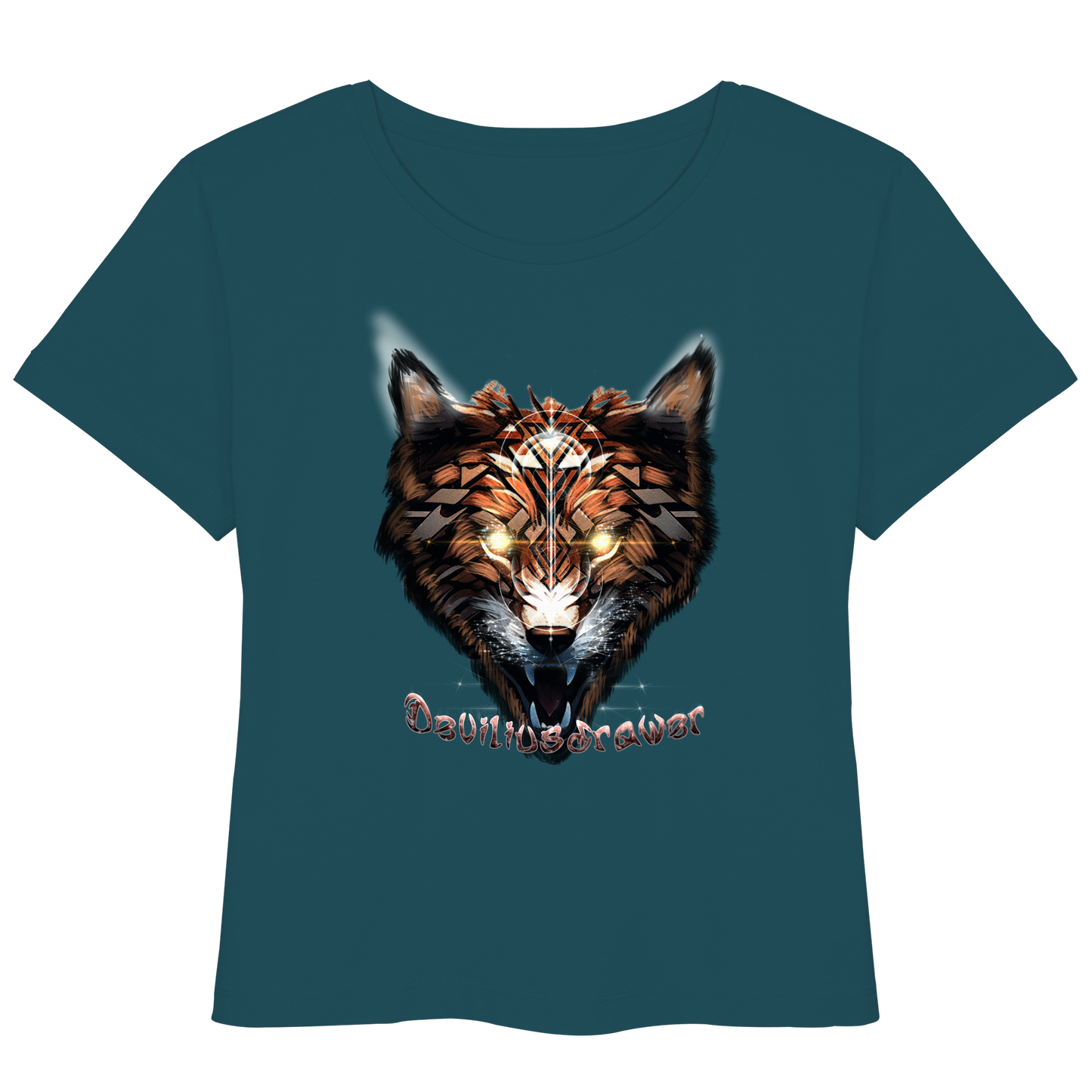 Deviliusdrawer Foxwolf - Womens Organic Lightweight T-Shirt