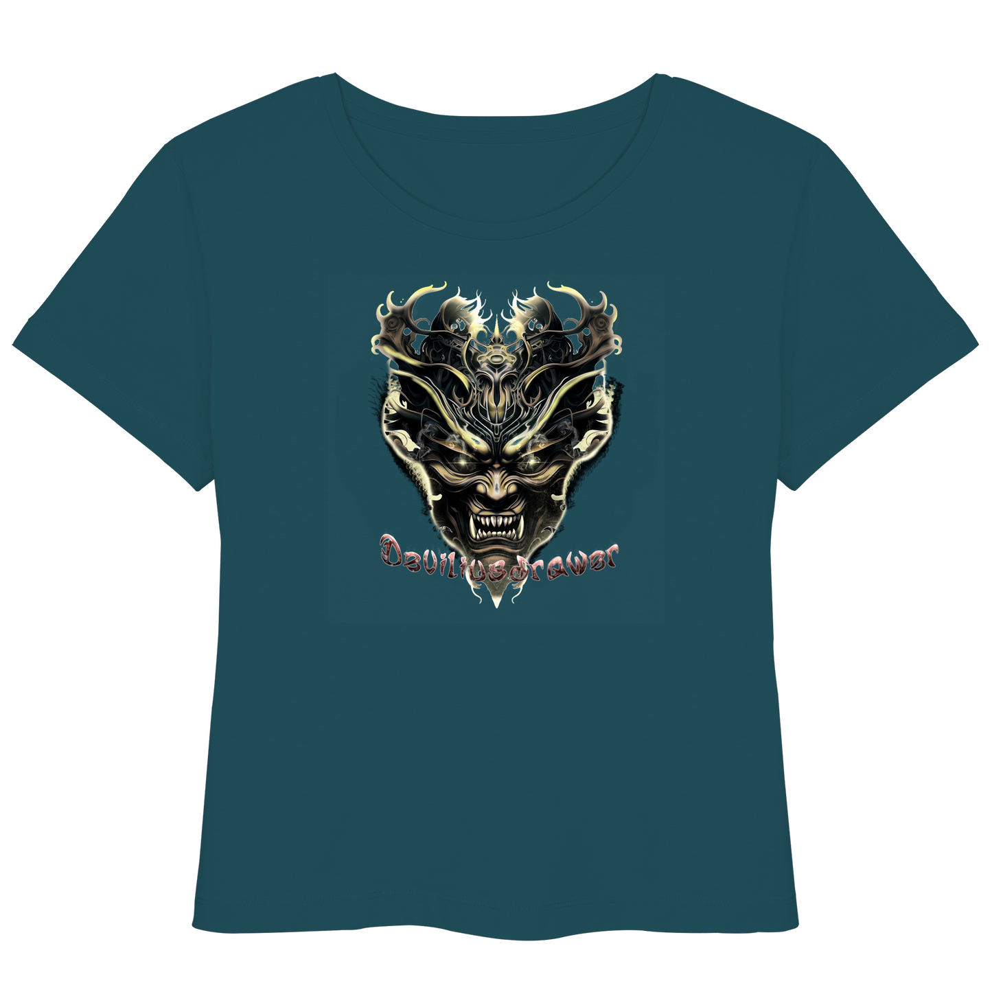 Deviliusdrawer Golden Demon Vampire - Womens Organic Lightweight T-Shirt