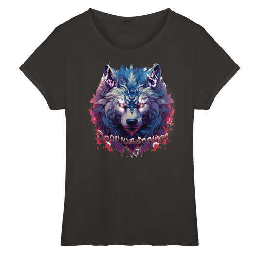 Deviliusdrawer Magic Wolf - Womens Roll-Up T-Shirt