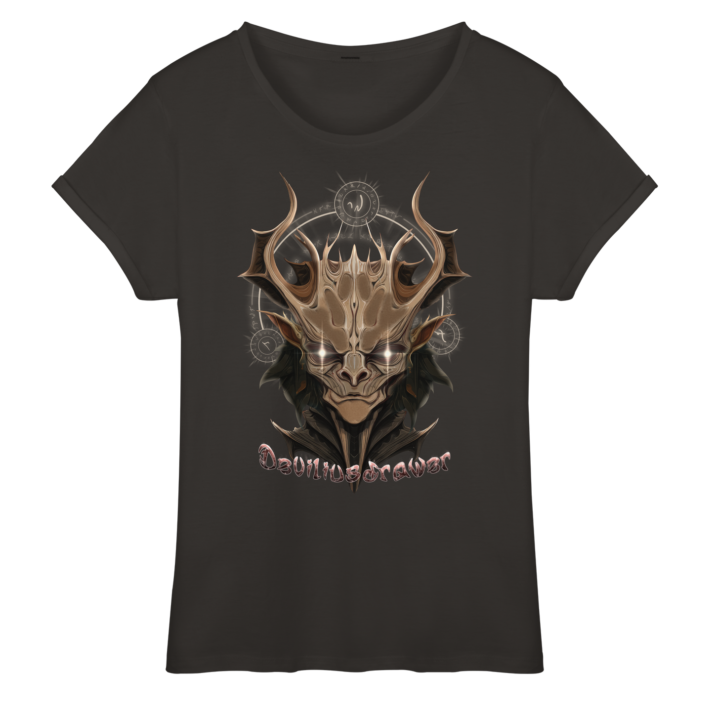 Deviliusdrawer Dark Magician Elf - Womens Roll-Up T-Shirt