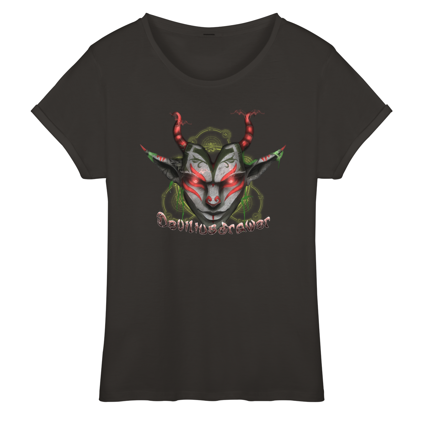 Deviliusdrawer Dark Elf - Womens Roll-Up T-Shirt