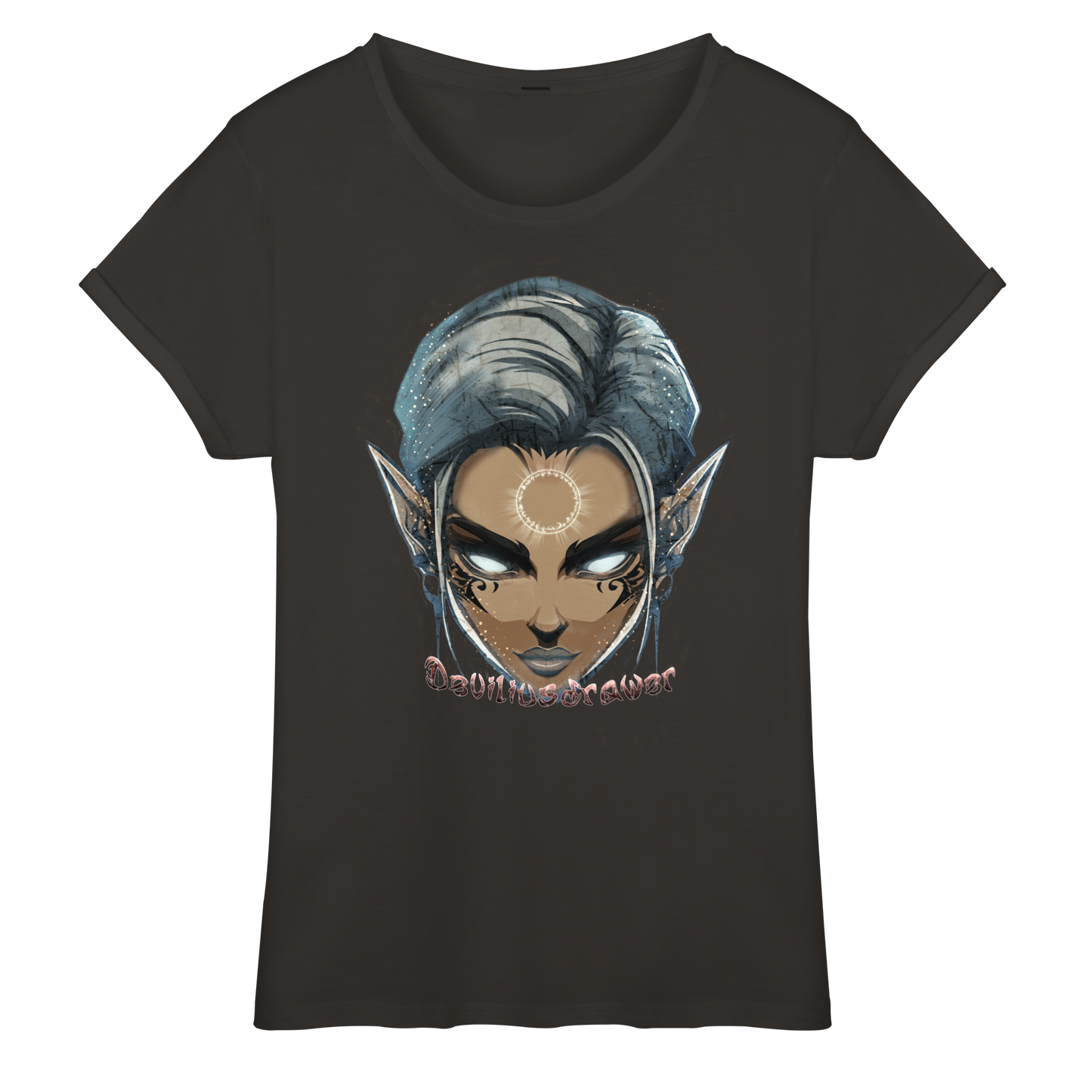 Deviliusdrawer Magician Elf - Womens Roll-Up T-Shirt