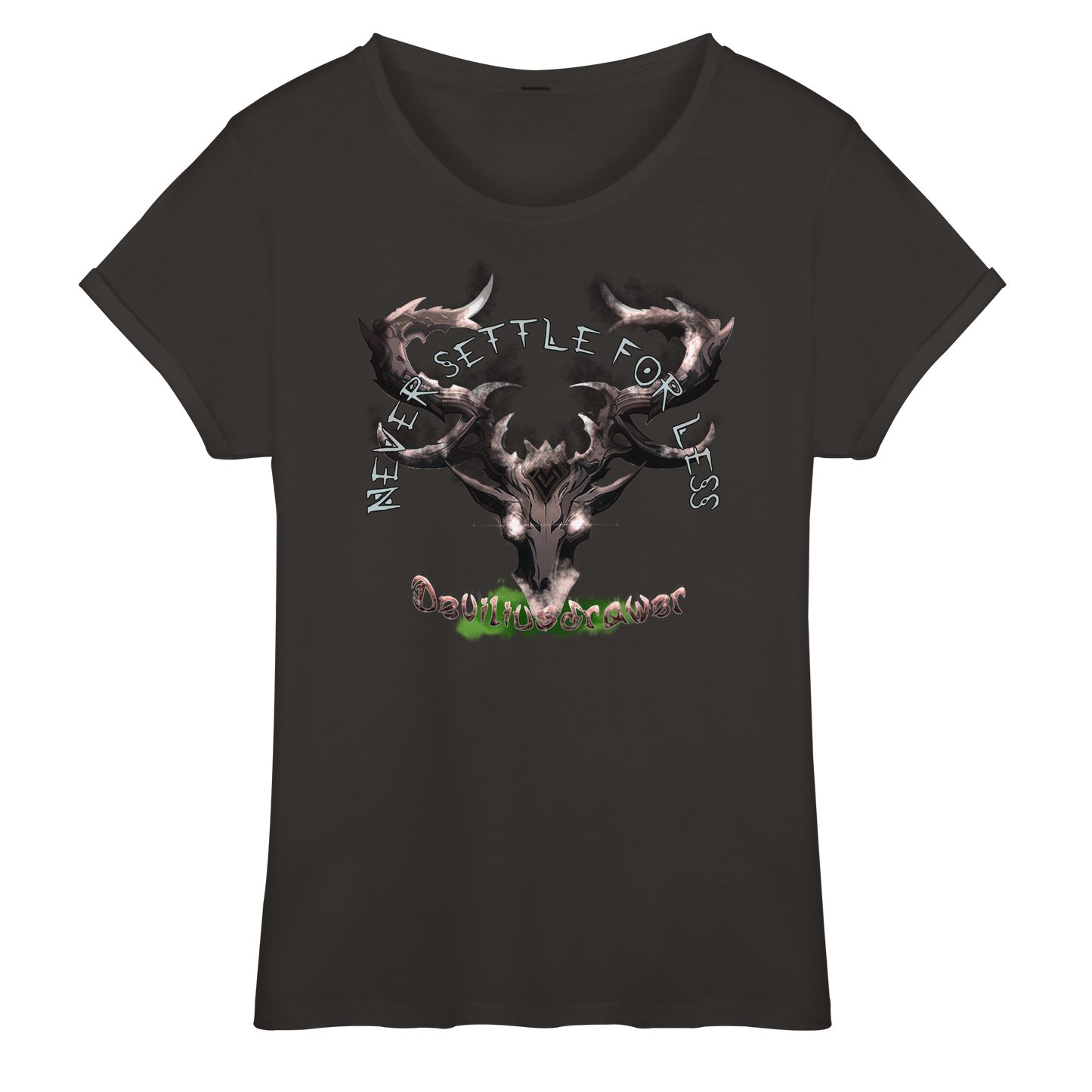 Deviliusdrawer Cruel Deer - Womens Roll-Up T-Shirt