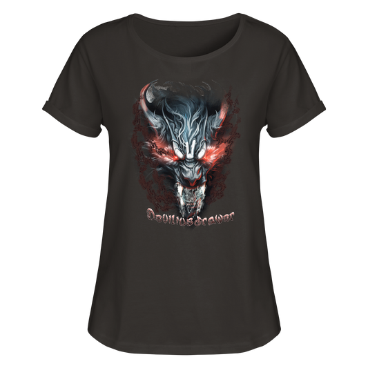 Deviliusdrawer Beast Wolf - Womens Roll-Up T-Shirt