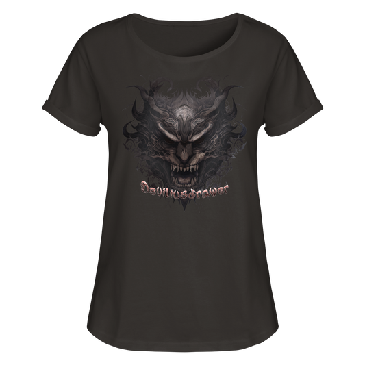 Deviliusdrawer Devils Demon - Womens Roll-Up T-Shirt