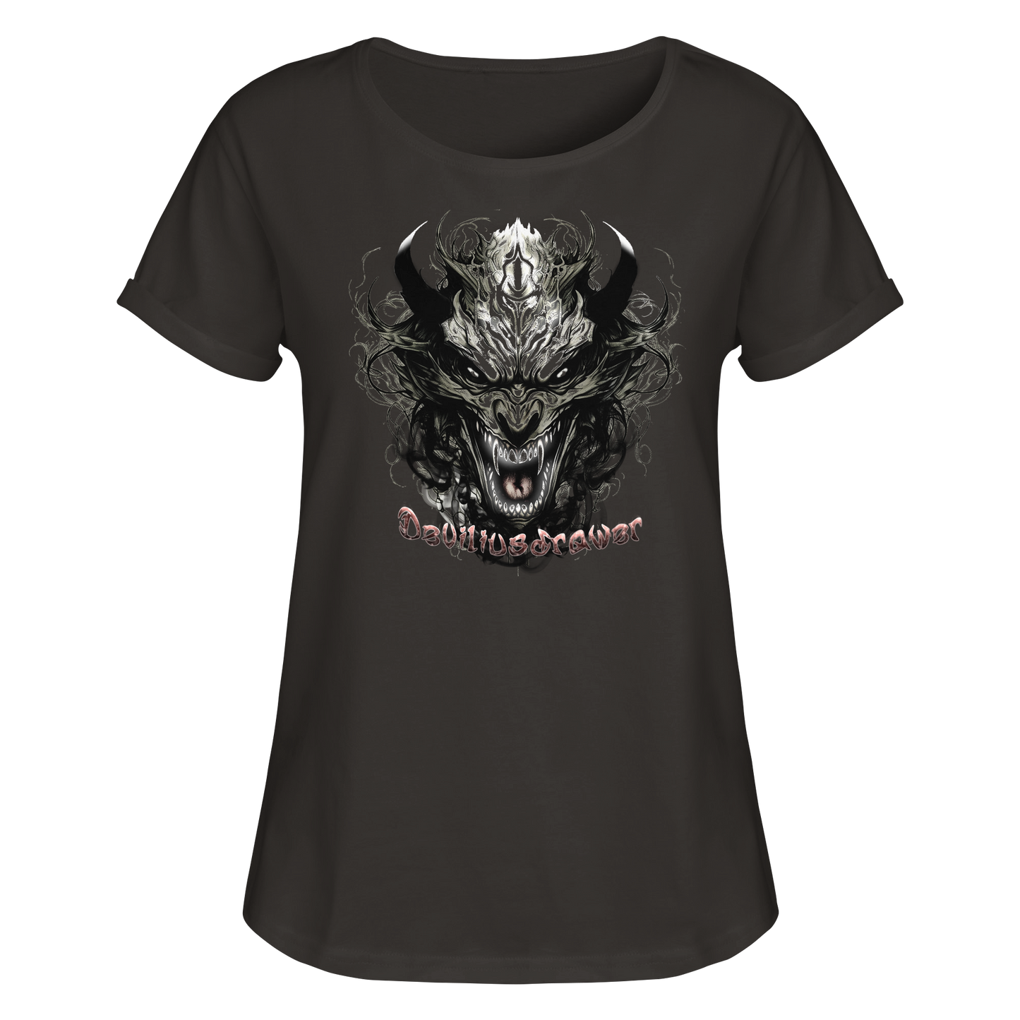 Deviliusdrawer Devil Vampire - Womens Roll-Up T-Shirt