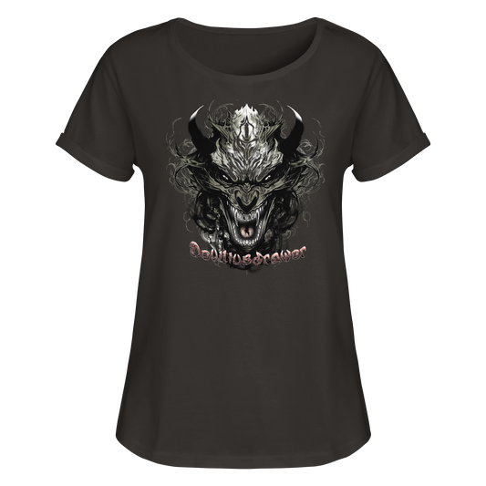 Deviliusdrawer Devil Vampire - Womens Roll-Up T-Shirt